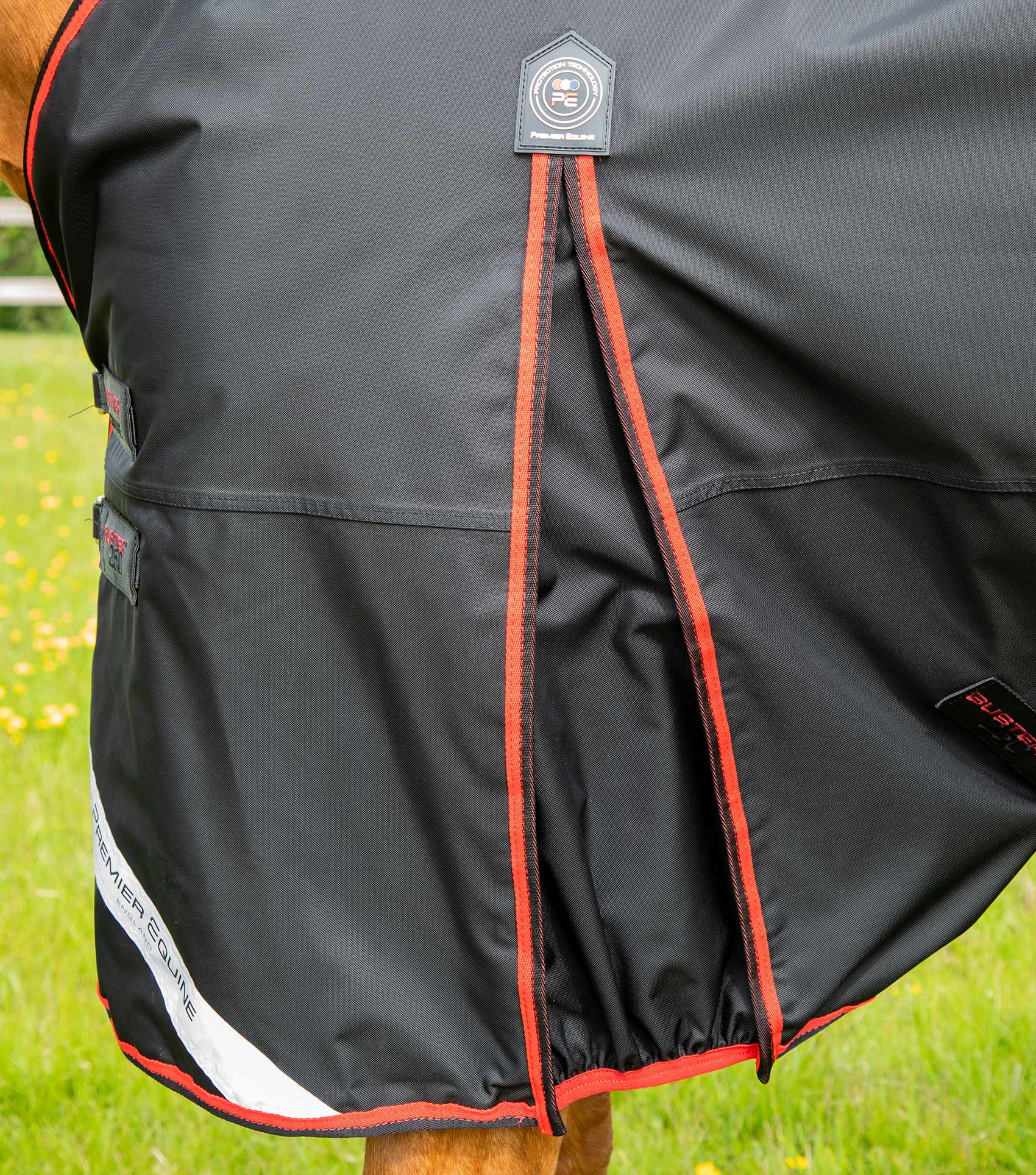 Buster 250g Turnout Rug with Classic Neck Cover Black - Image 5