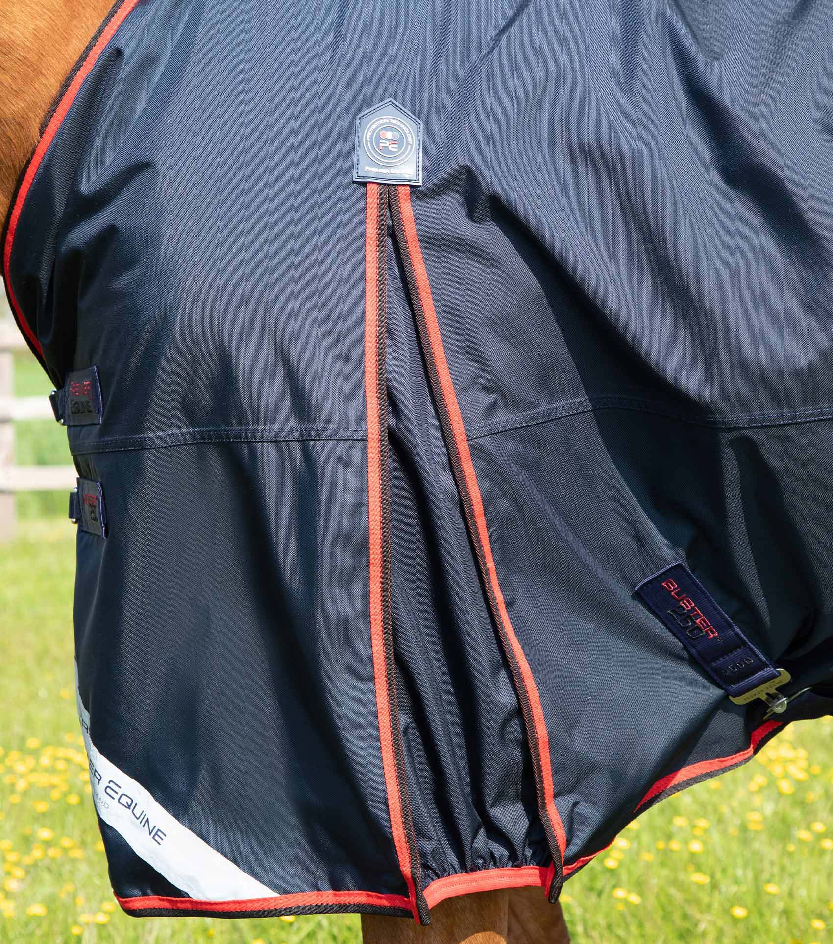 Buster 250g Turnout Rug with Classic Neck Cover Navy - Image 5