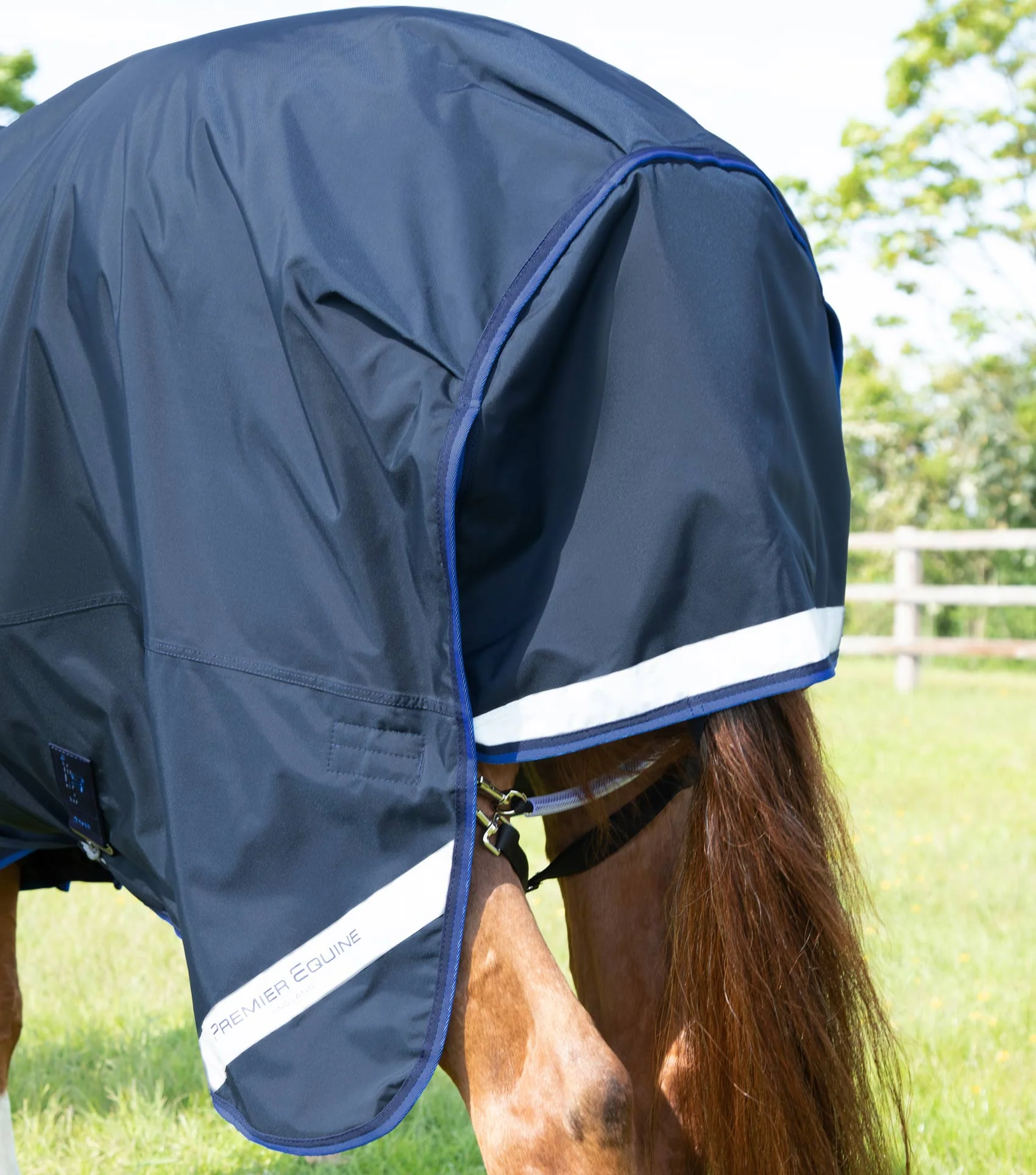 Buster 40g Turnout Rug with Classic Neck Cover Navy - Image 5