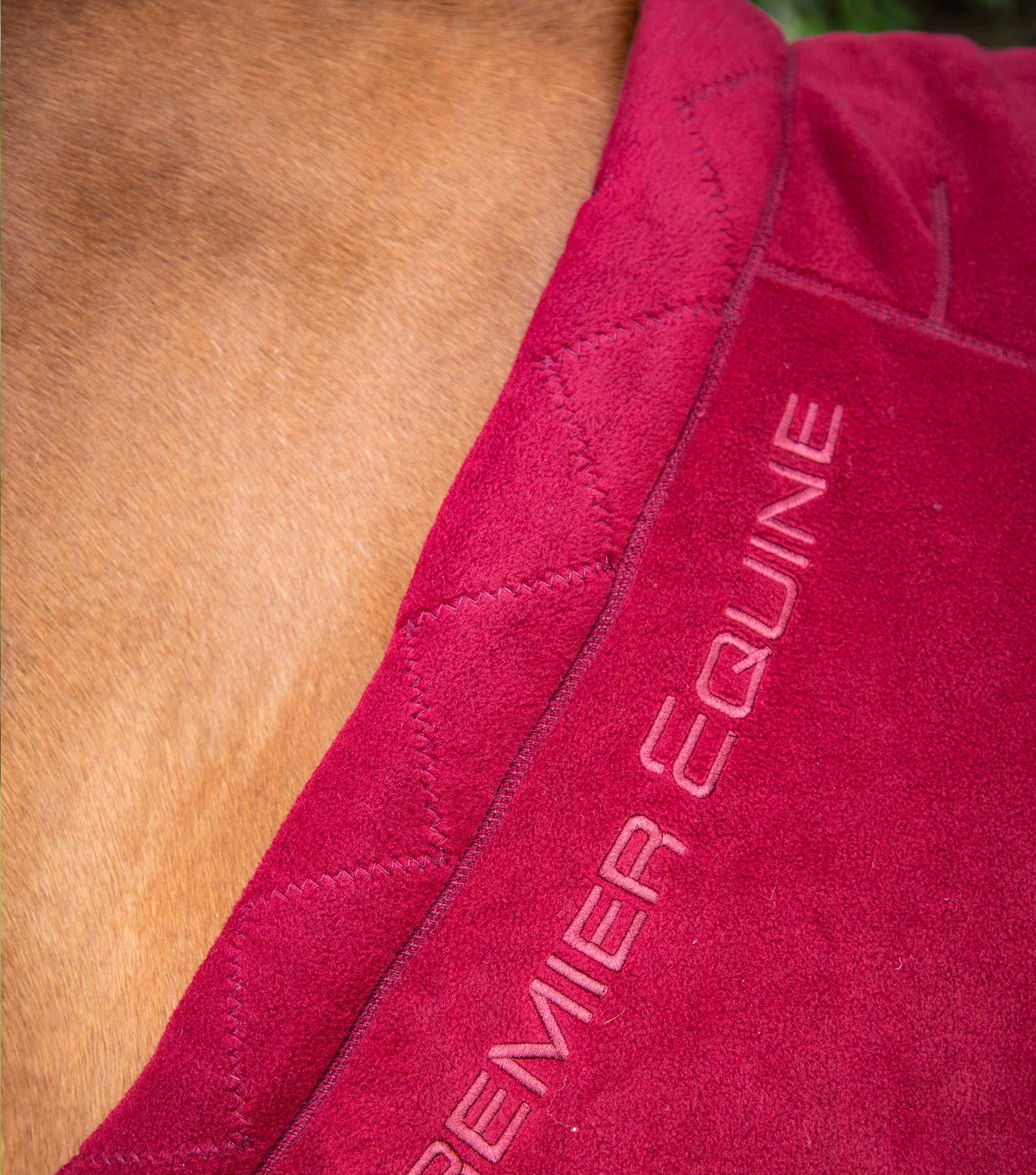 Buster Fleece Cooler Rug - Continental Edition Burgundy - Image 2