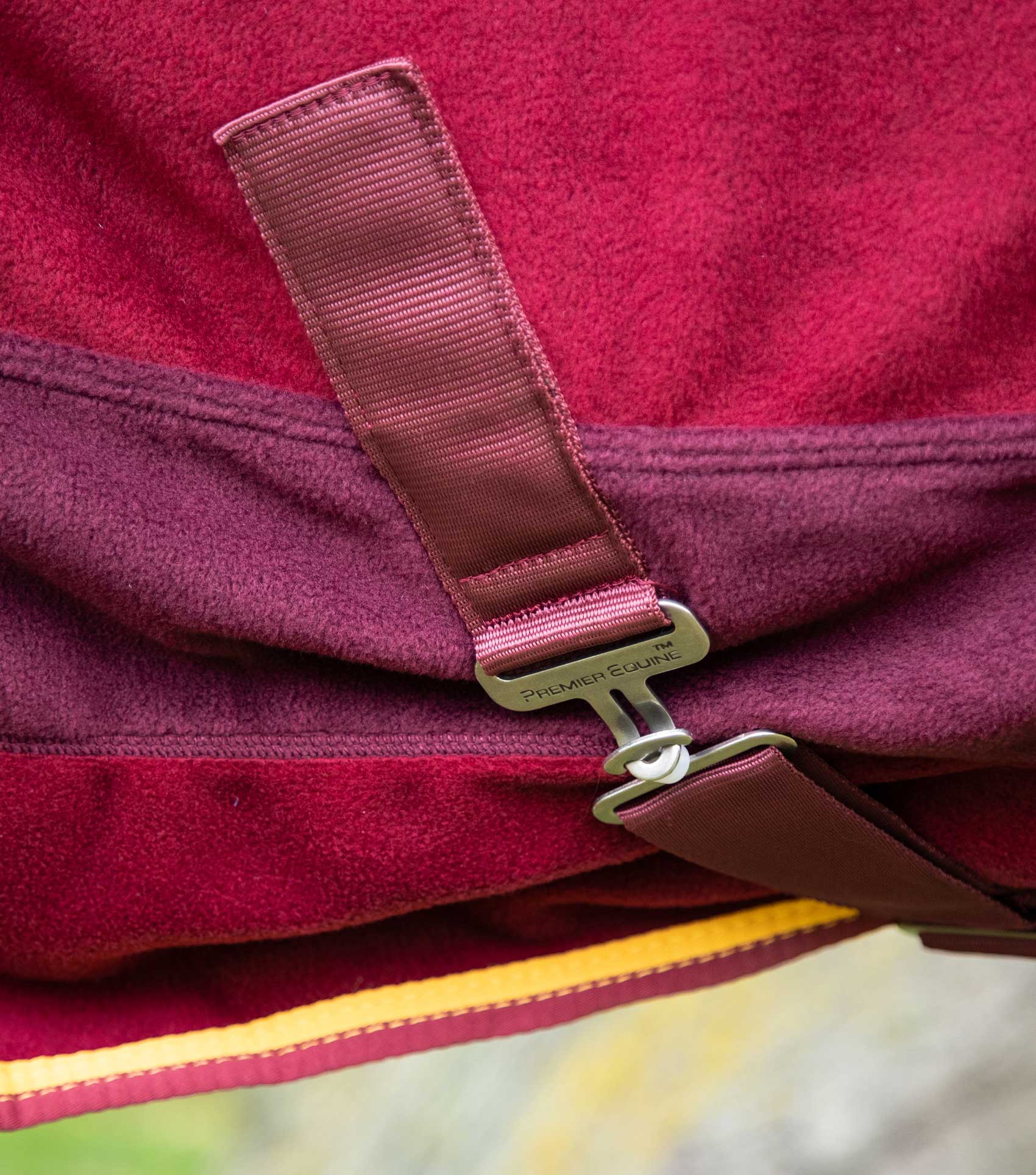 Buster Fleece Cooler Rug - Continental Edition Burgundy - Image 4