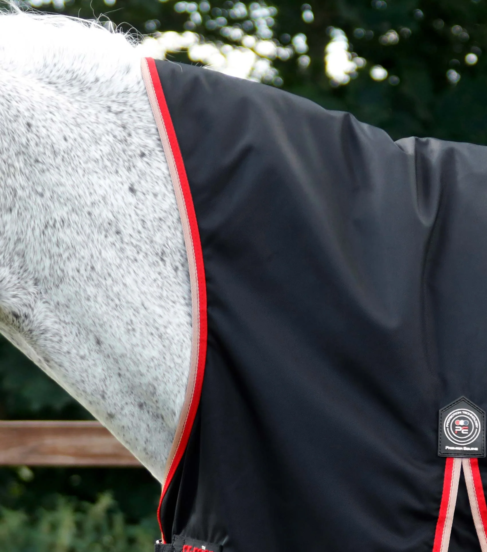 Buster Hardy 100g Half Neck Turnout Rug Black - Image 2