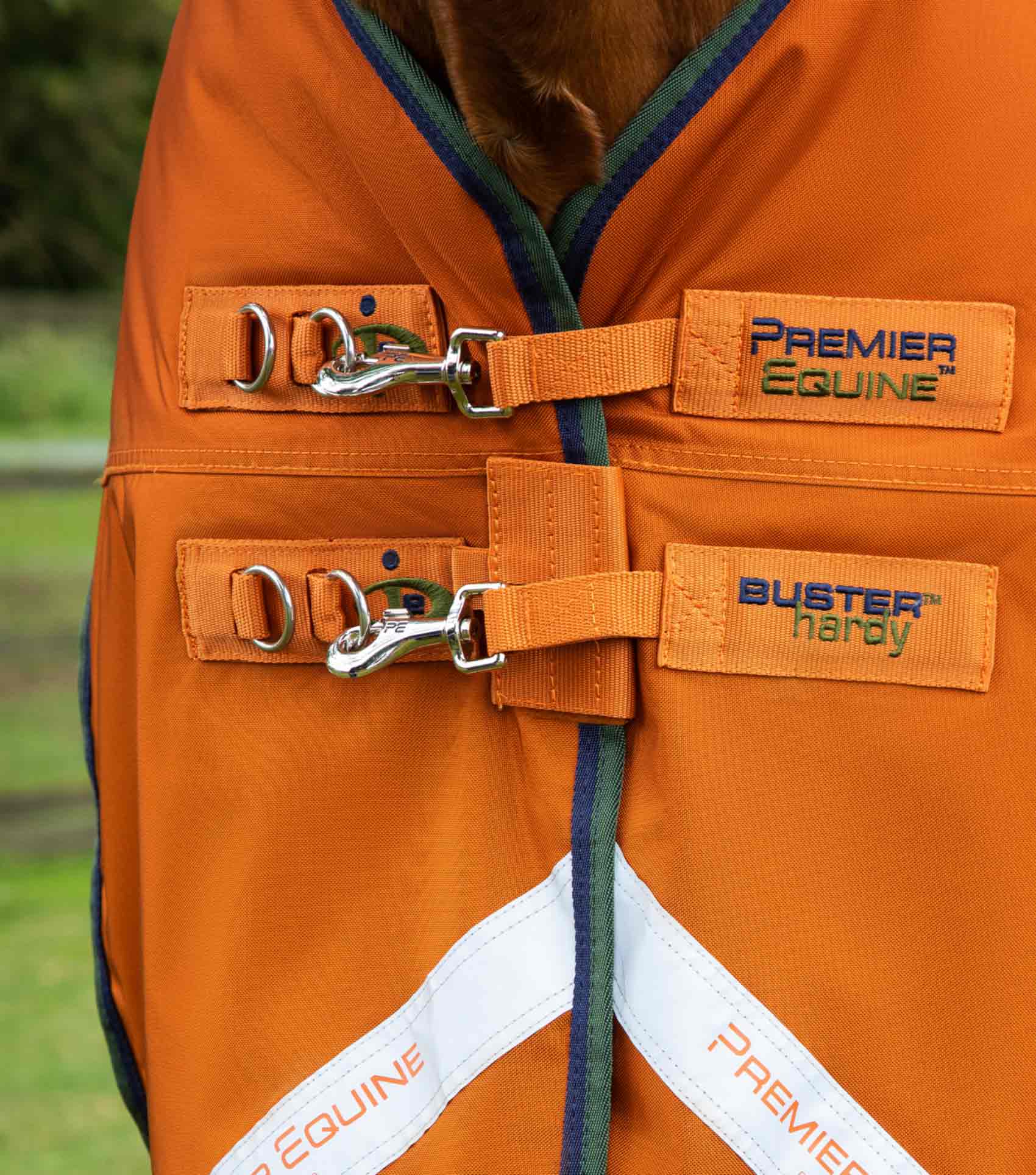 Buster Hardy 400g Half Neck Turnout Rug Burnt Orange - Image 2