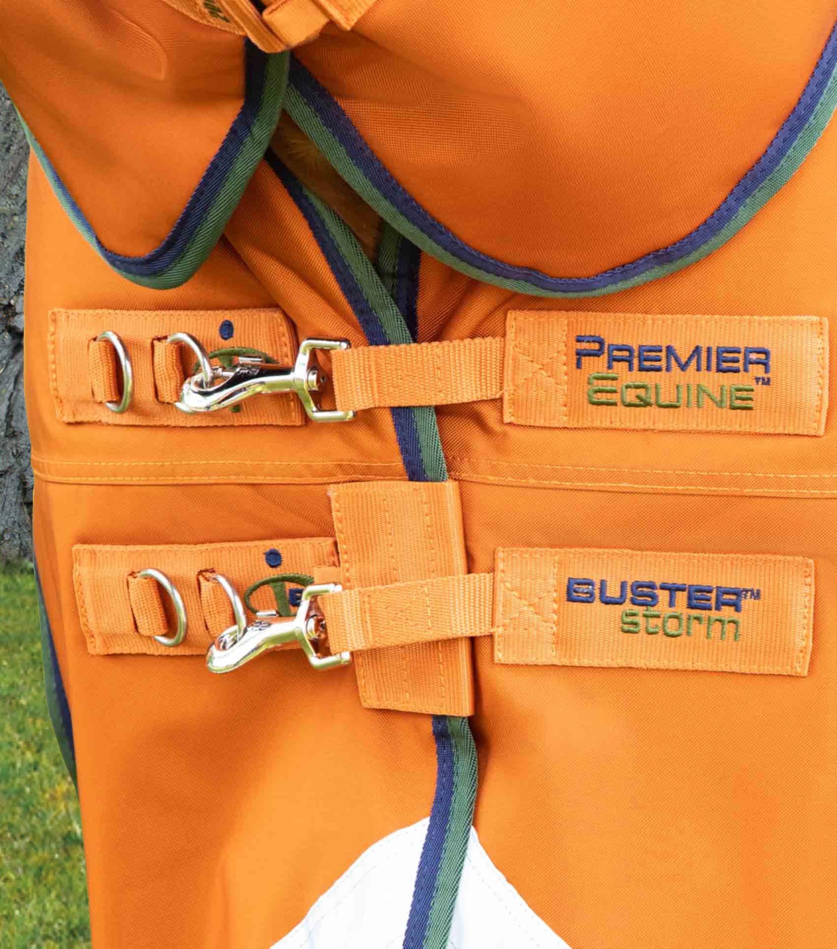 Buster Storm 400g Combo Turnout Rug with Classic Neck Burnt Orange - Image 3