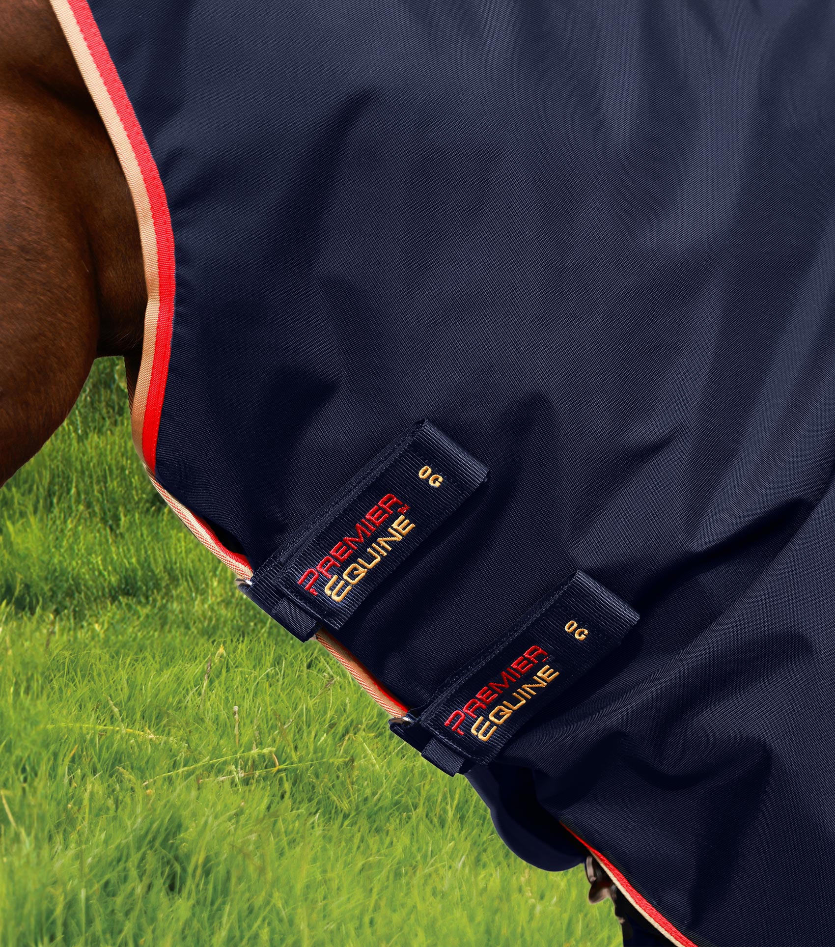 Buster Zero Turnout Rug with Classic Neck Cover Navy - Image 3