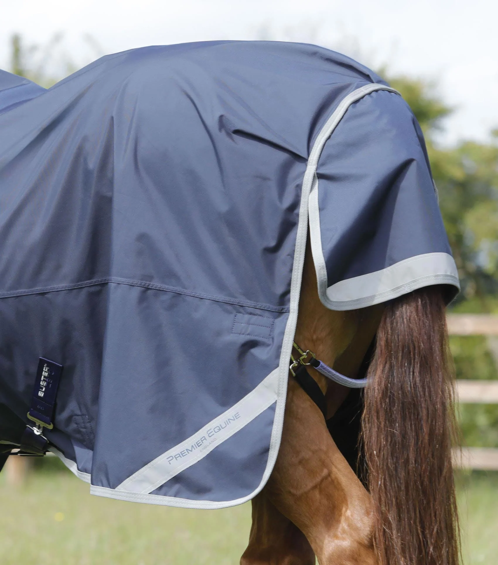 Buster Zero Original Turnout Rug Navy - Image 6