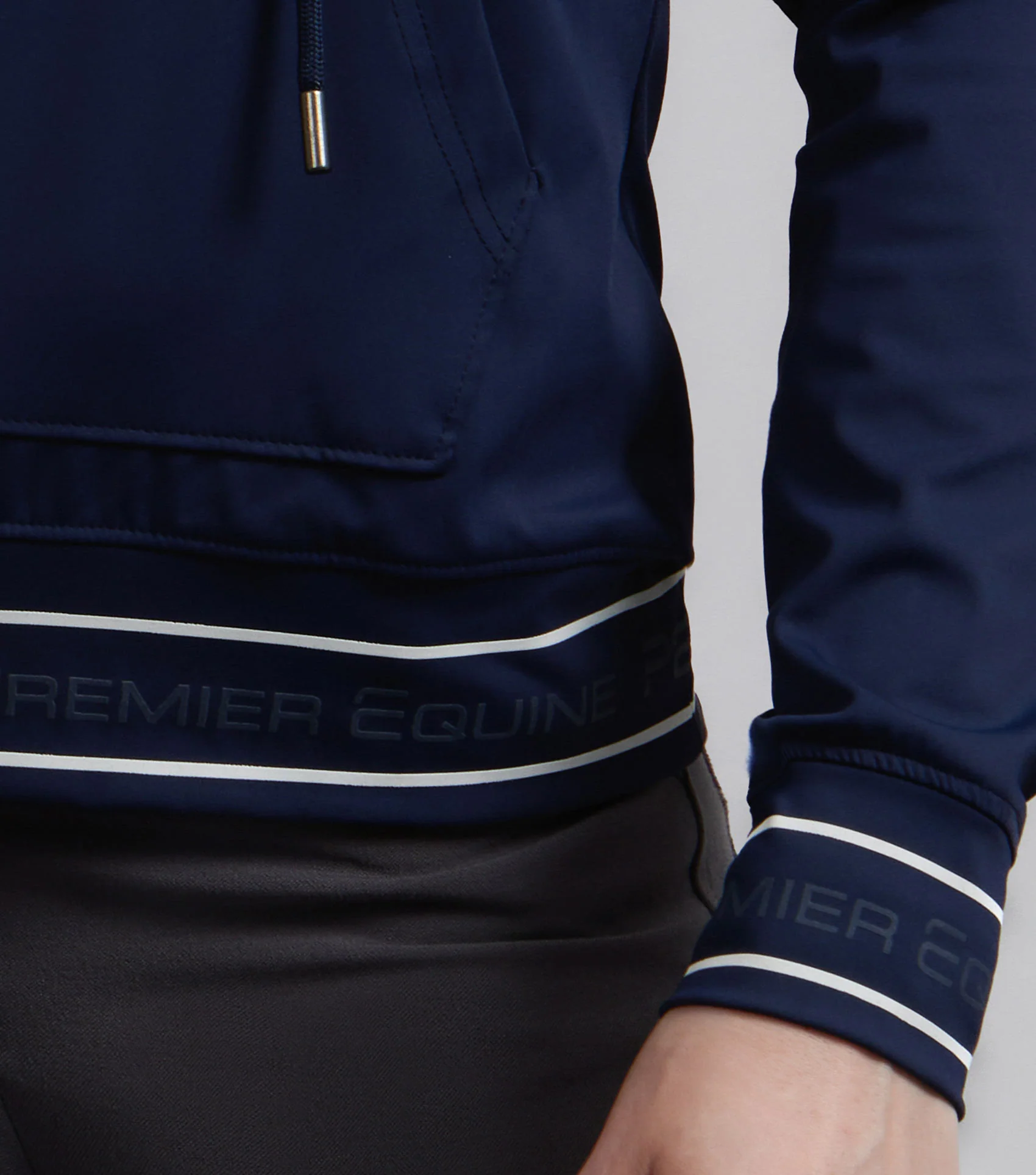 SALE - Cadenza Technical Riding Hoodie Navy - Image 4