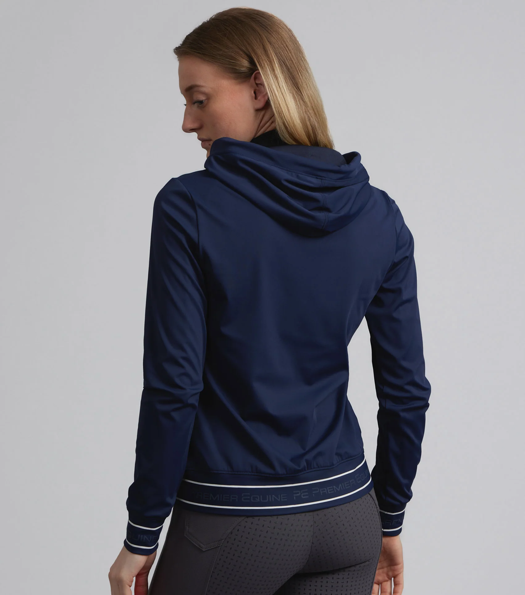 SALE - Cadenza Technical Riding Hoodie Navy - Image 5