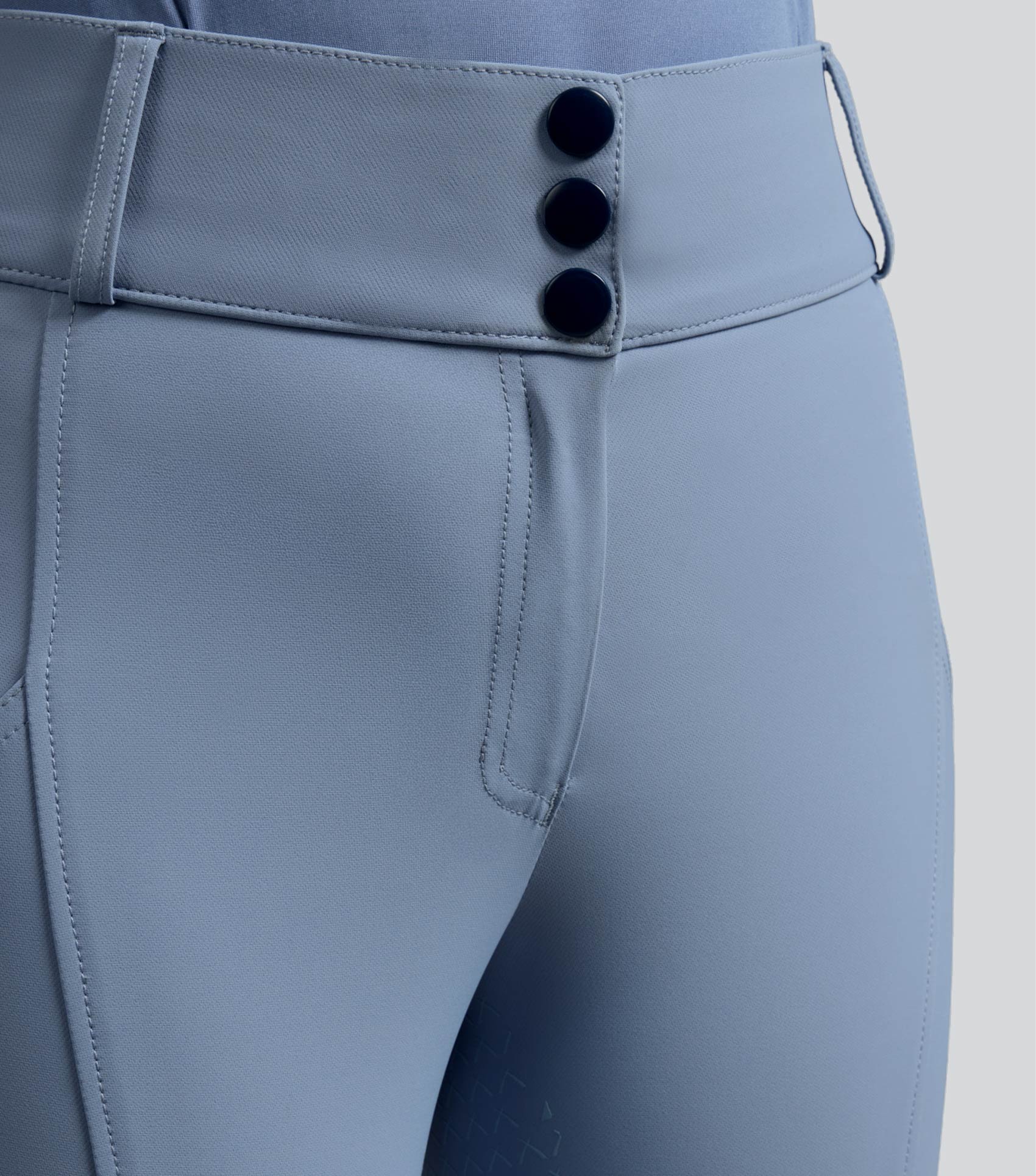 SALE - Campani Womens Full Seat Riding Breeches Dusty Blue - Image 3