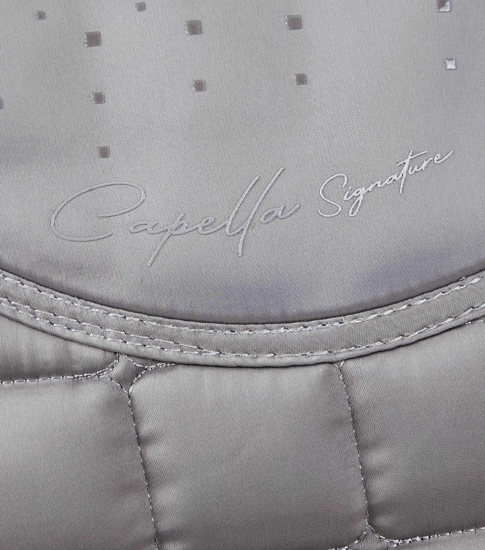 Capella Close Contact Merino Wool Dressage Square Grey/Black Wool - Image 5