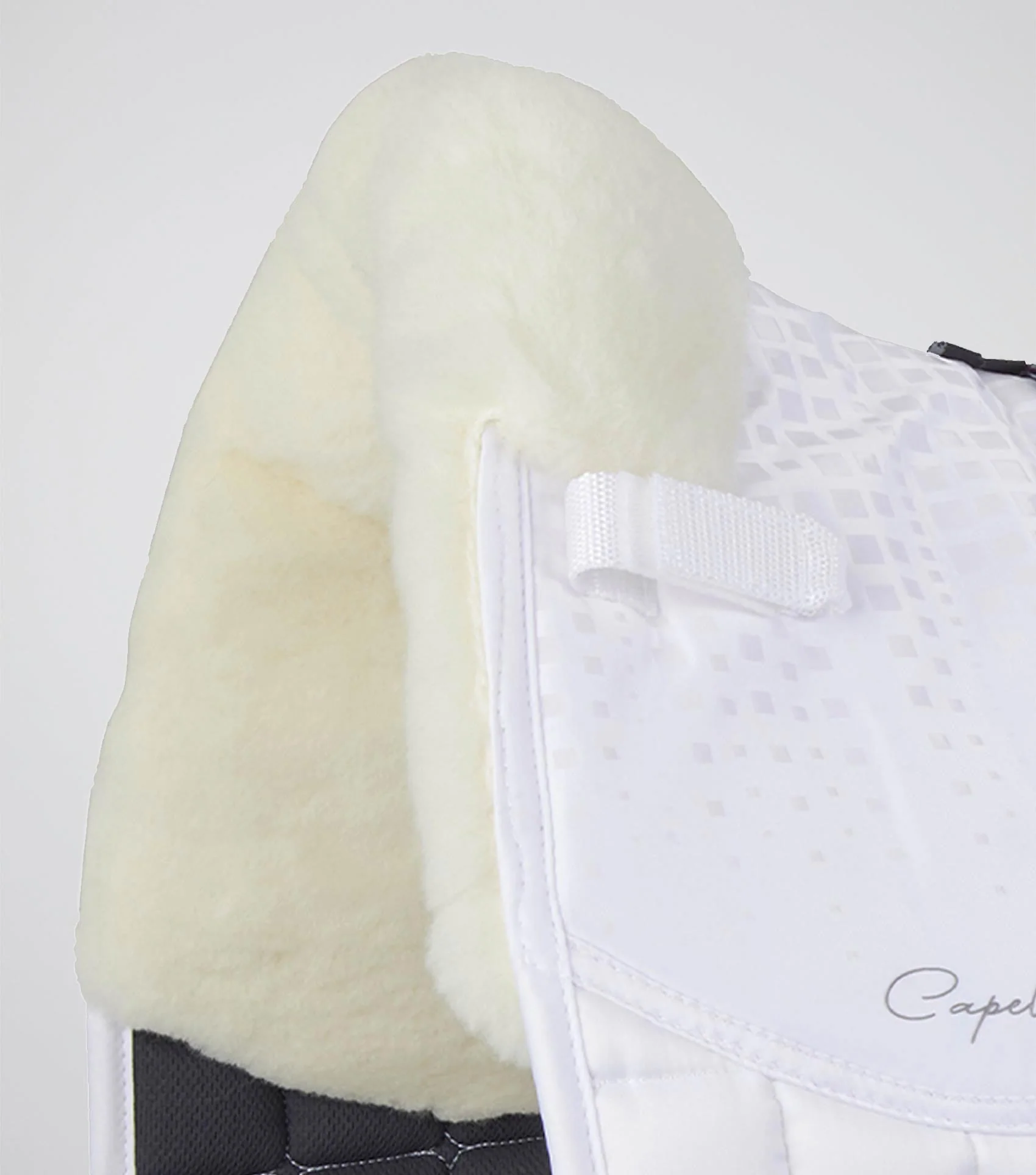 Capella Close Contact Merino Wool Dressage Square White/Natural Wool - Image 2