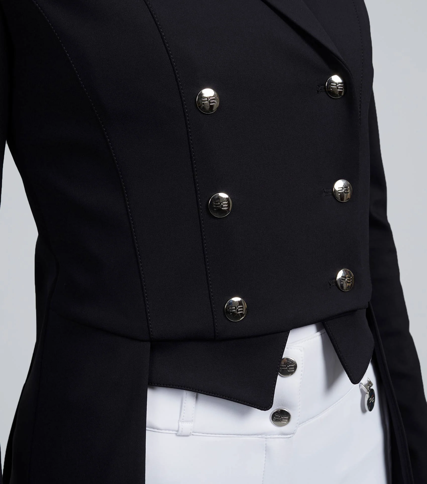 Capriole Ladies Short Tail Dressage Jacket Black - Image 4
