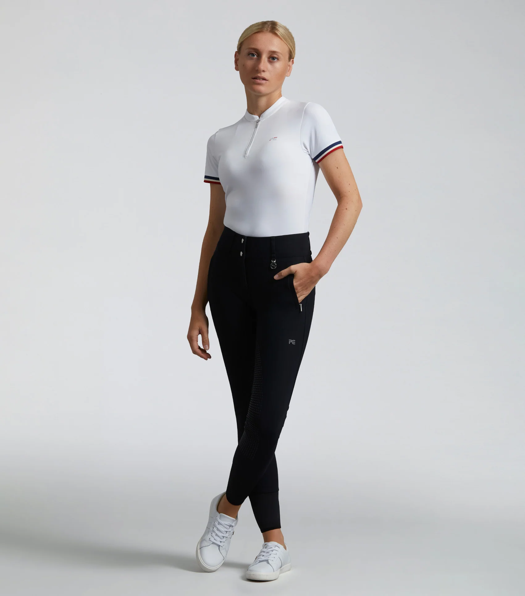 Carapello Ladies Full Seat Gel Riding Breeches Black - Image 6