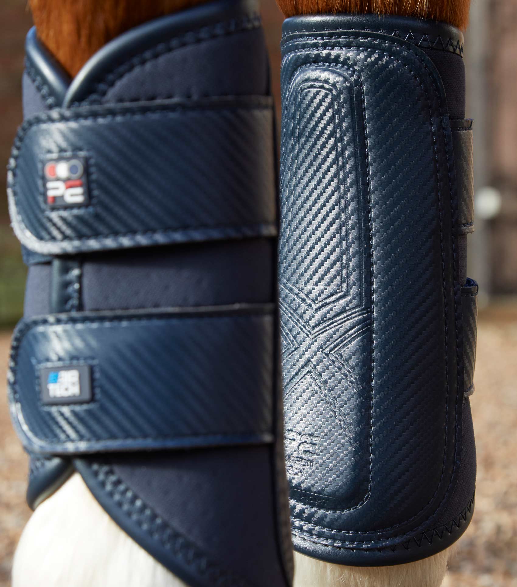 Carbon Air-Tech Double Locking Brushing Boots Navy - Image 4