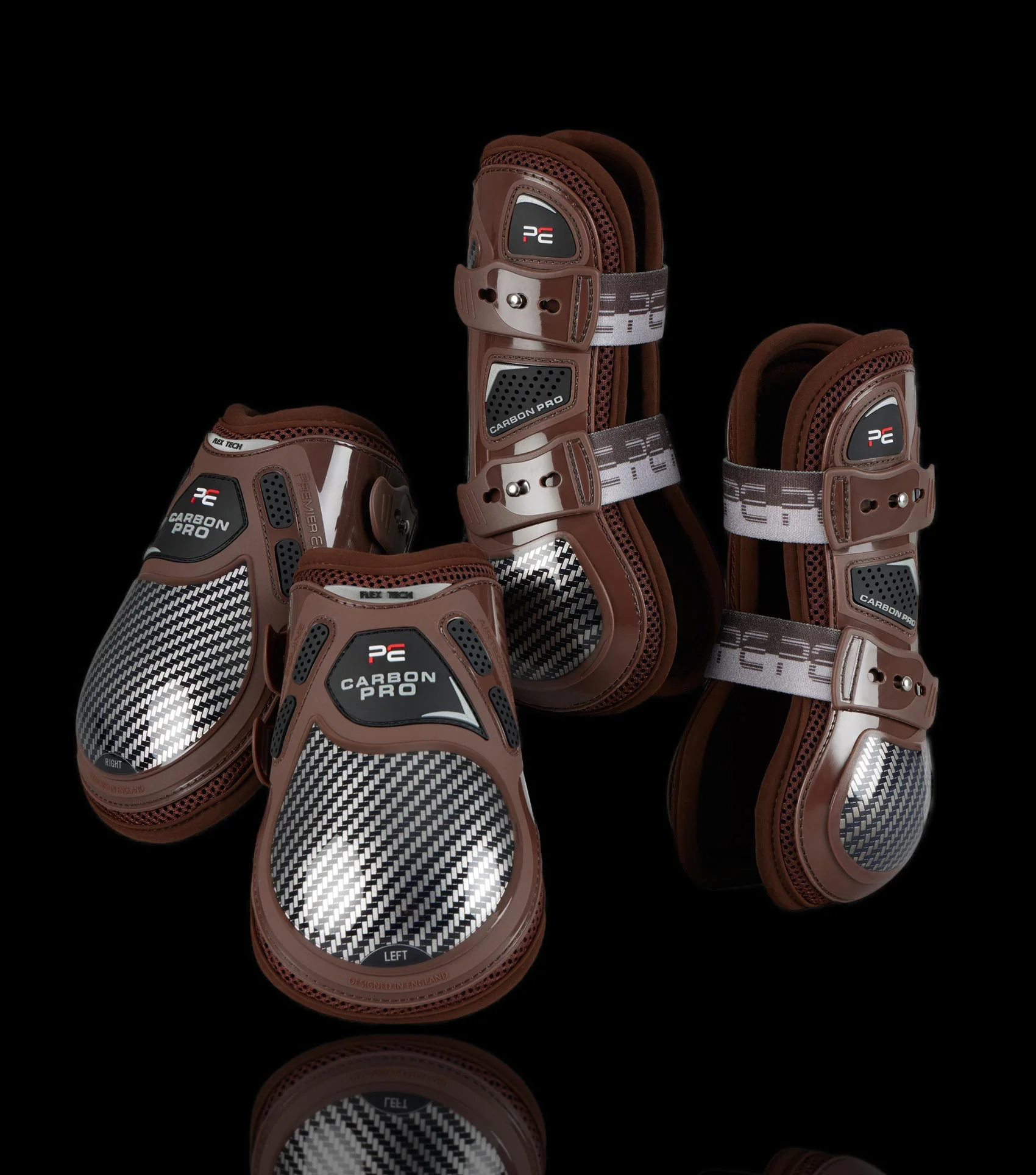 Carbon Pro Fetlock Boots Brown - Image 6