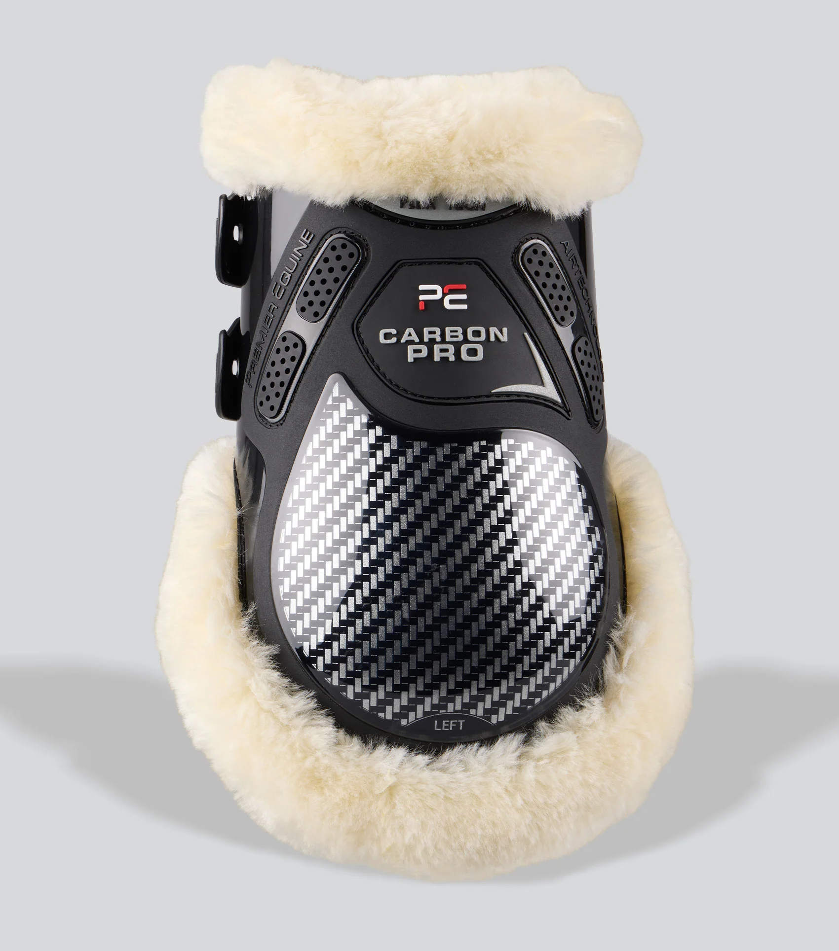 Carbon Pro Techno Wool Fetlock Boots Black - Image 2