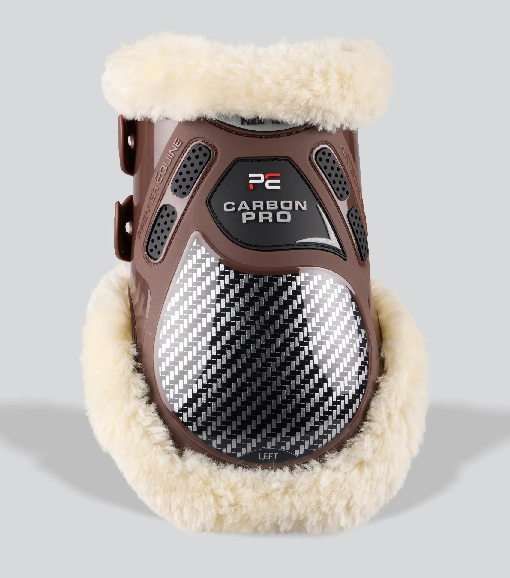 Carbon Pro Techno Wool Fetlock Boots Brown - Image 2