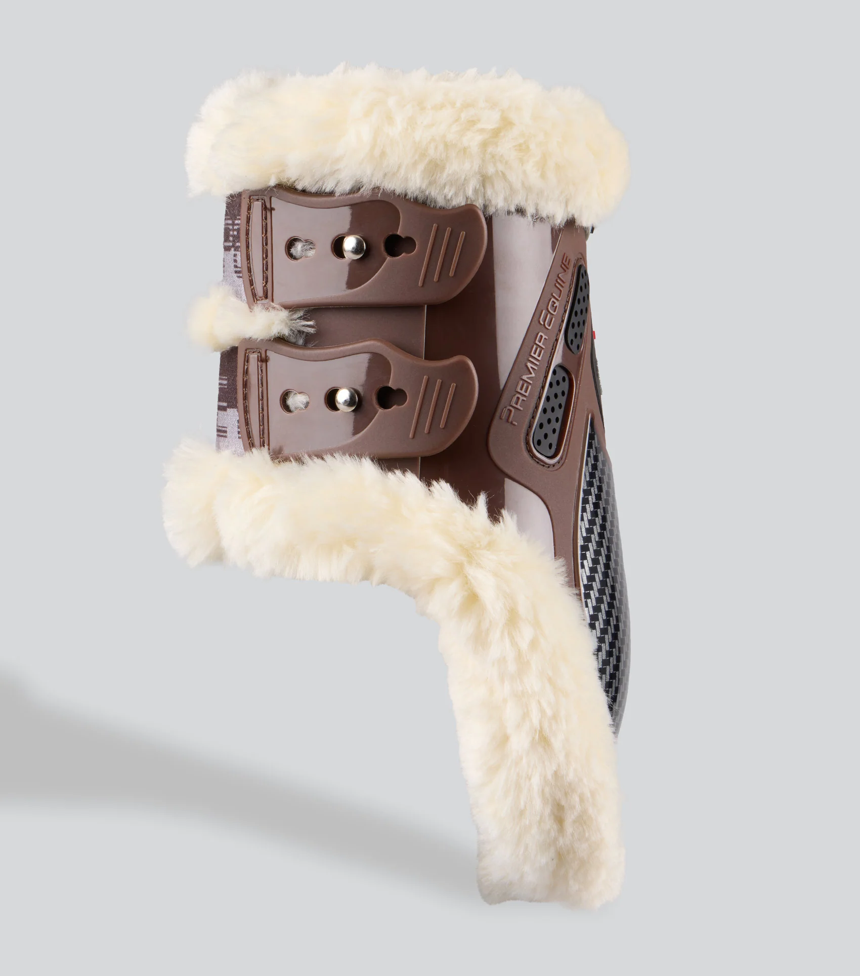 Carbon Pro Techno Wool Fetlock Boots Brown - Image 3