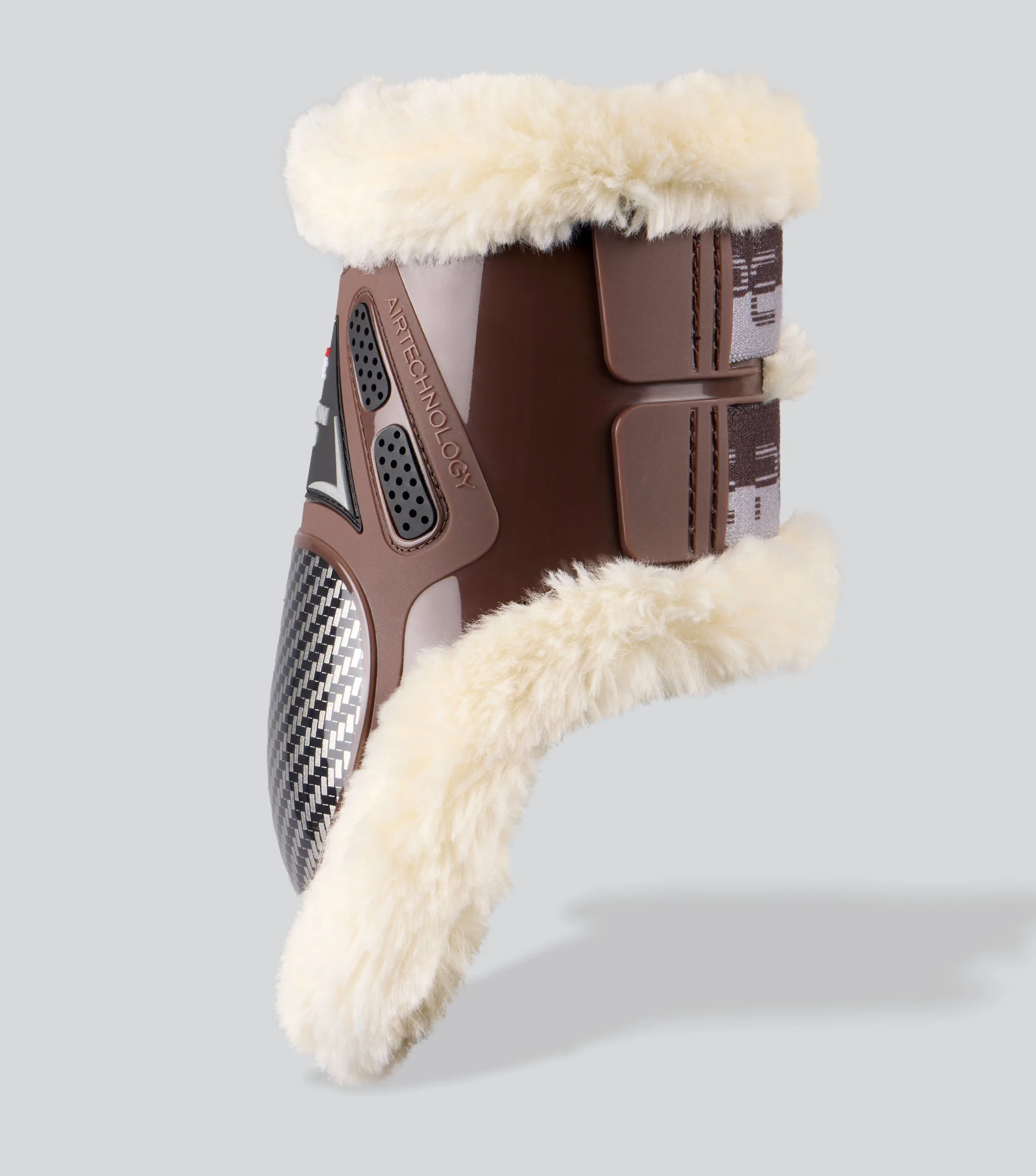 Carbon Pro Techno Wool Fetlock Boots Brown - Image 5