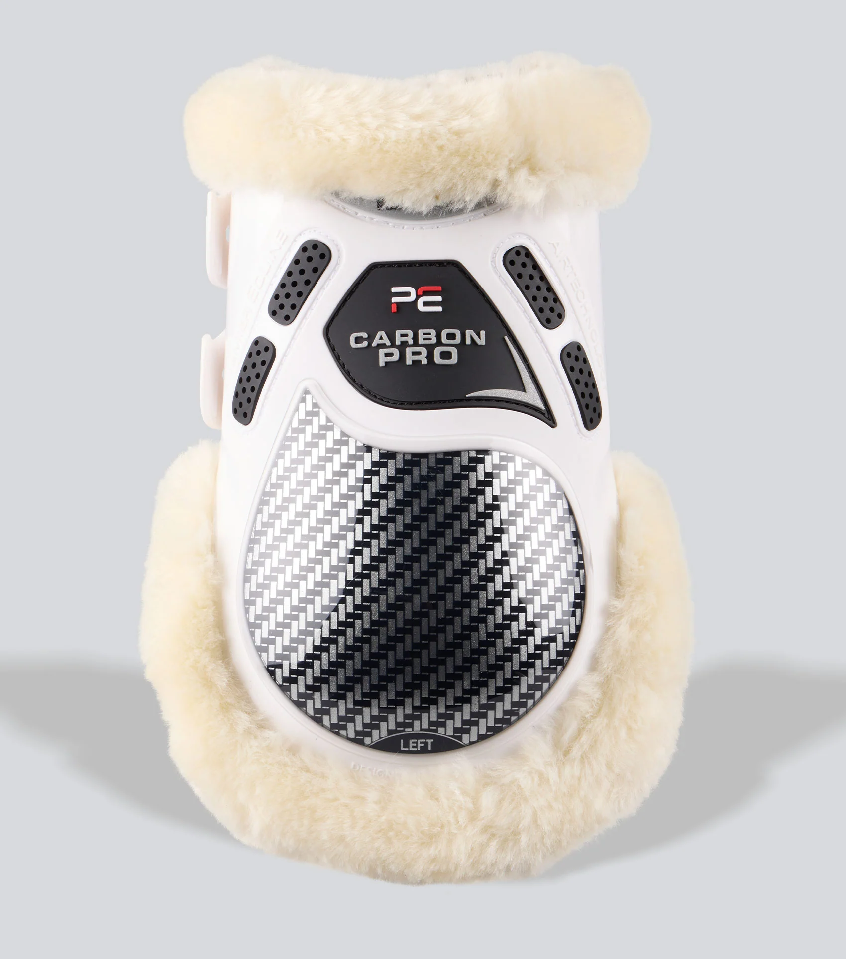 Carbon Pro Techno Wool Fetlock Boots White - Image 2