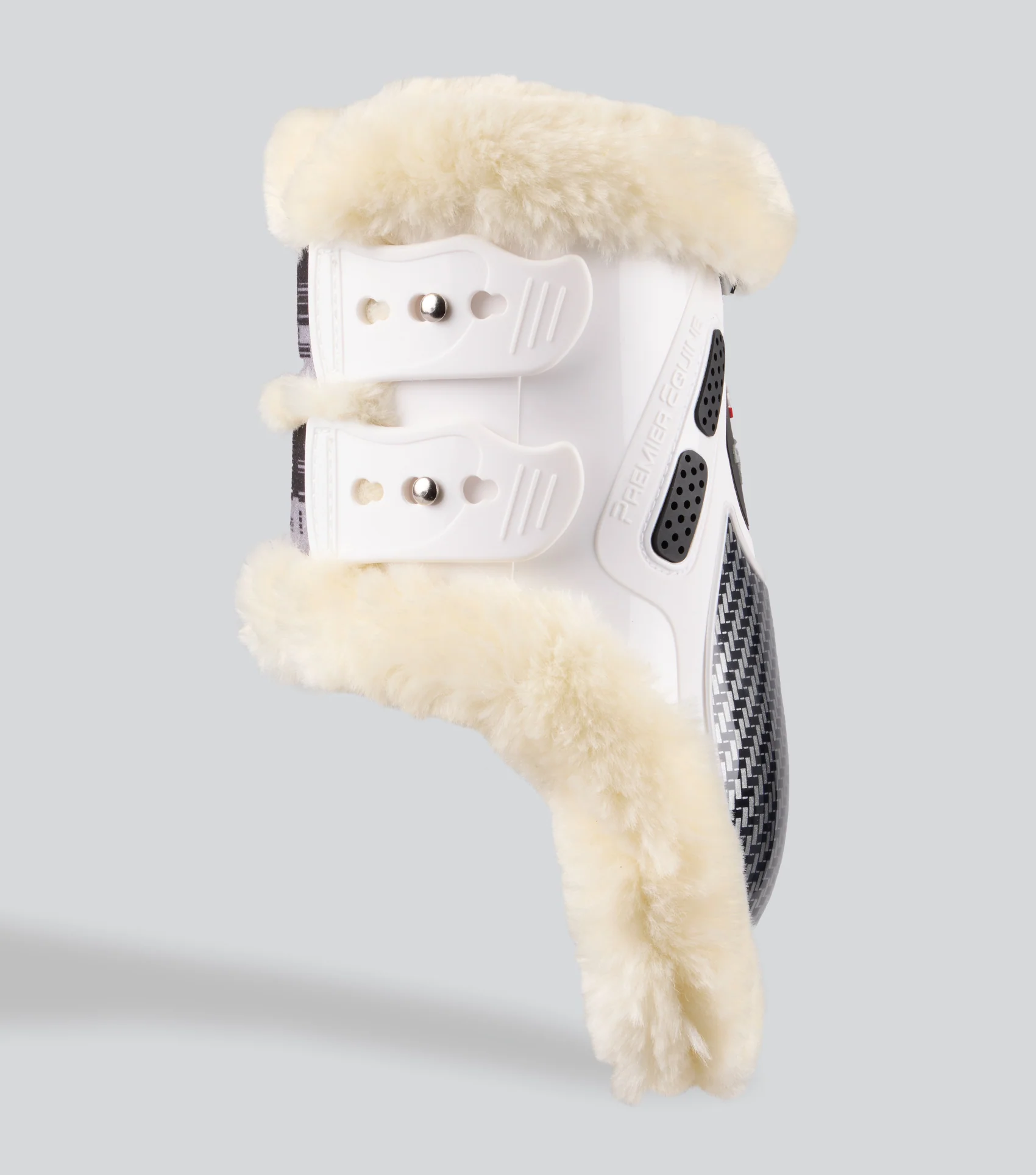 Carbon Pro Techno Wool Fetlock Boots White - Image 3