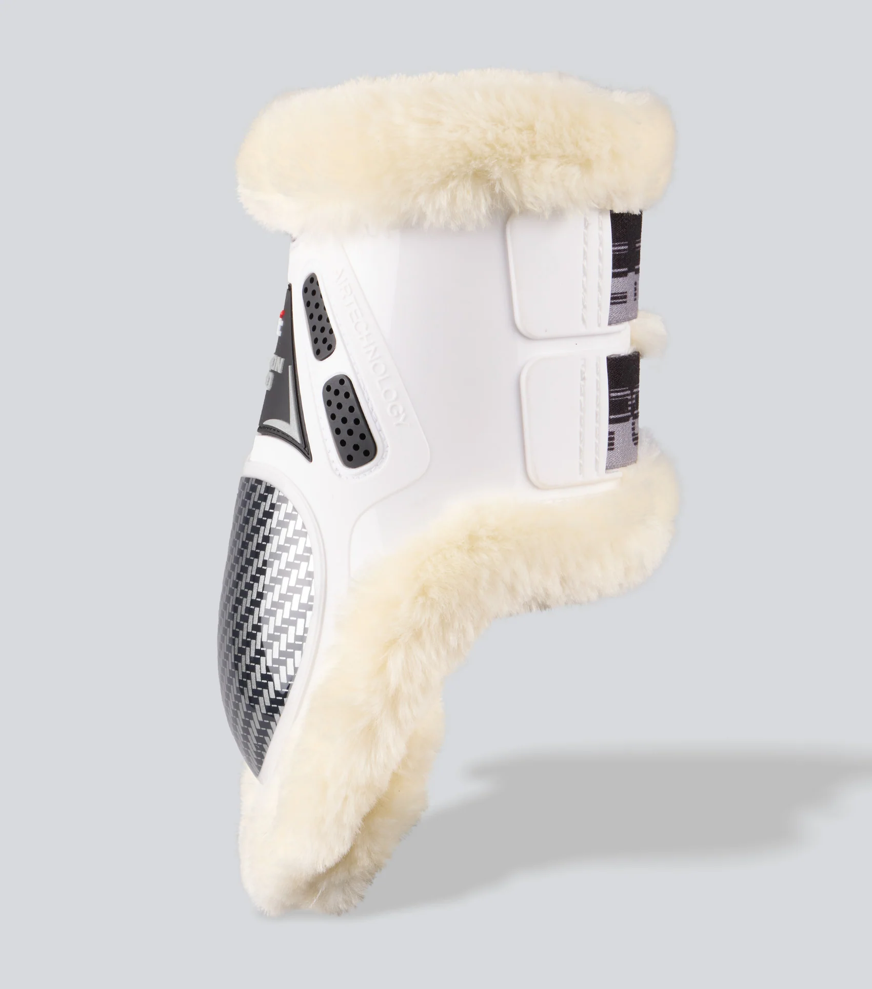 Carbon Pro Techno Wool Fetlock Boots White - Image 5