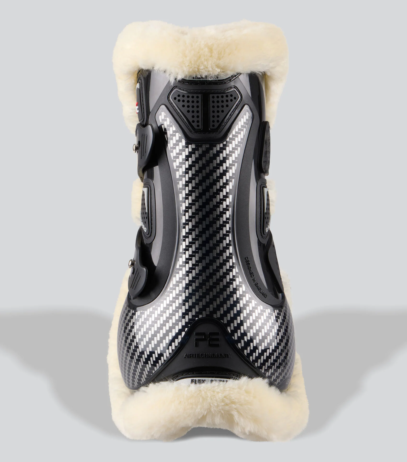 Carbon Pro Techno Wool Tendon Boots Black - Image 3
