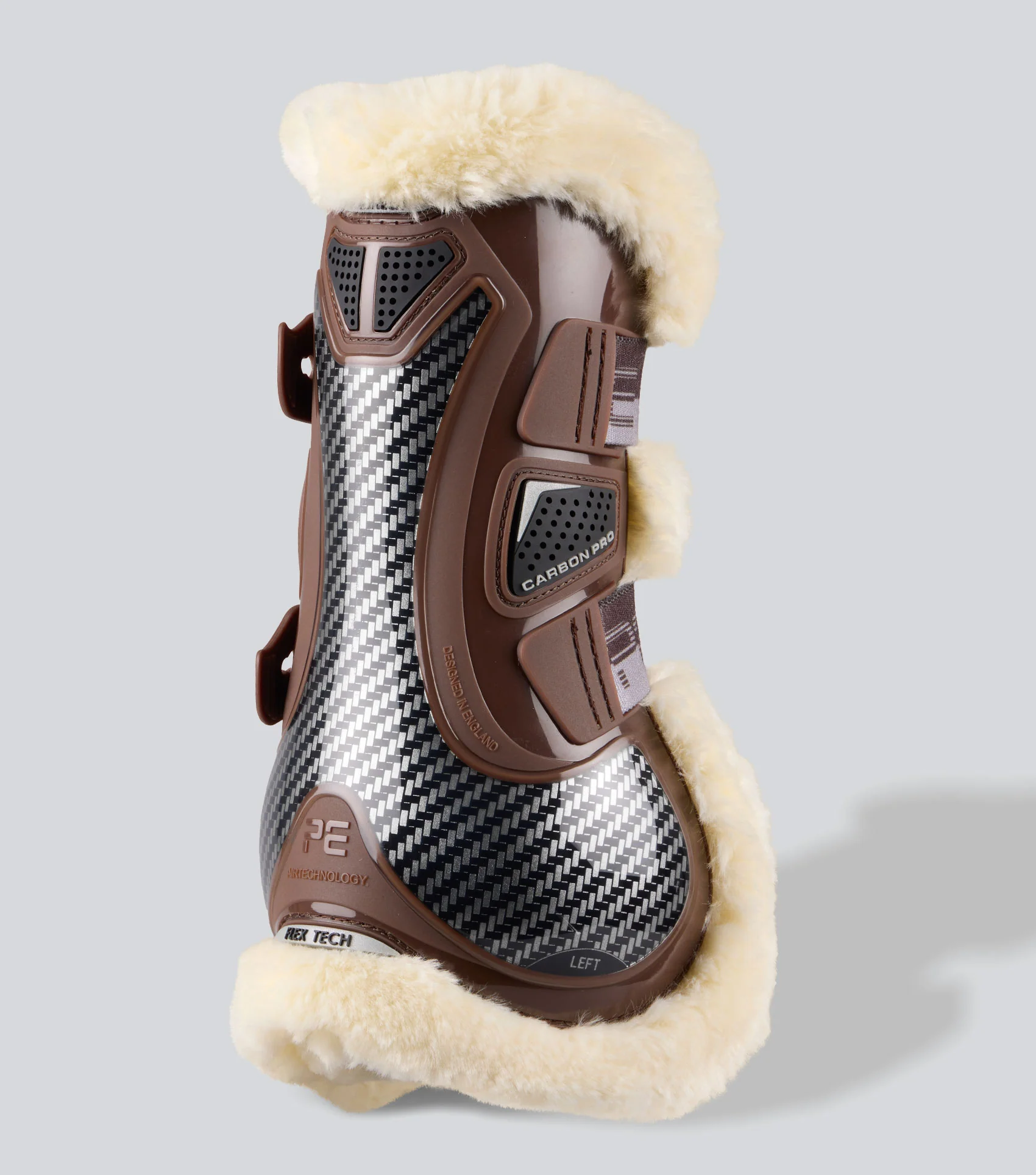 Carbon Pro Techno Wool Tendon Boots Brown - Image 2
