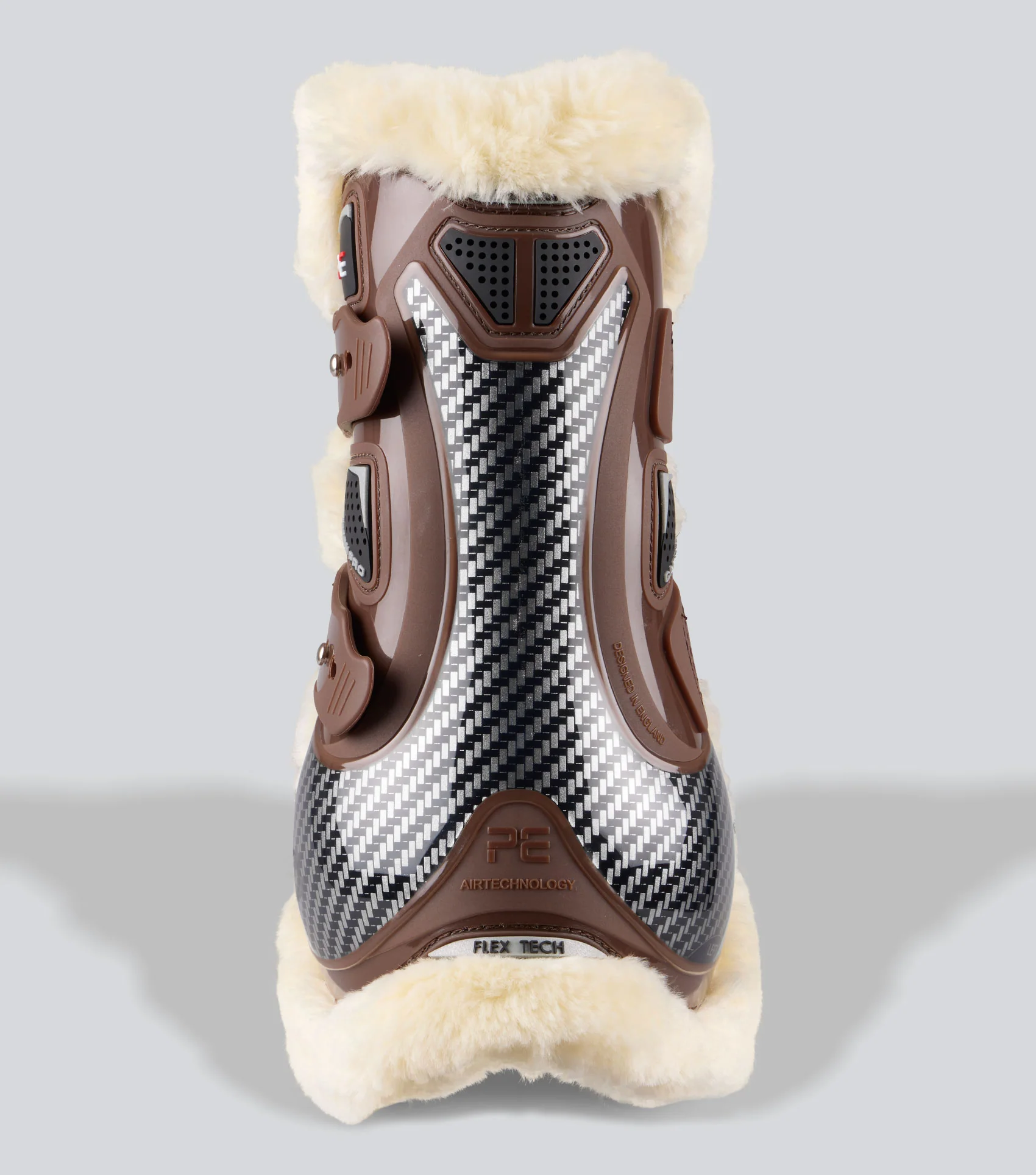 Carbon Pro Techno Wool Tendon Boots Brown - Image 3