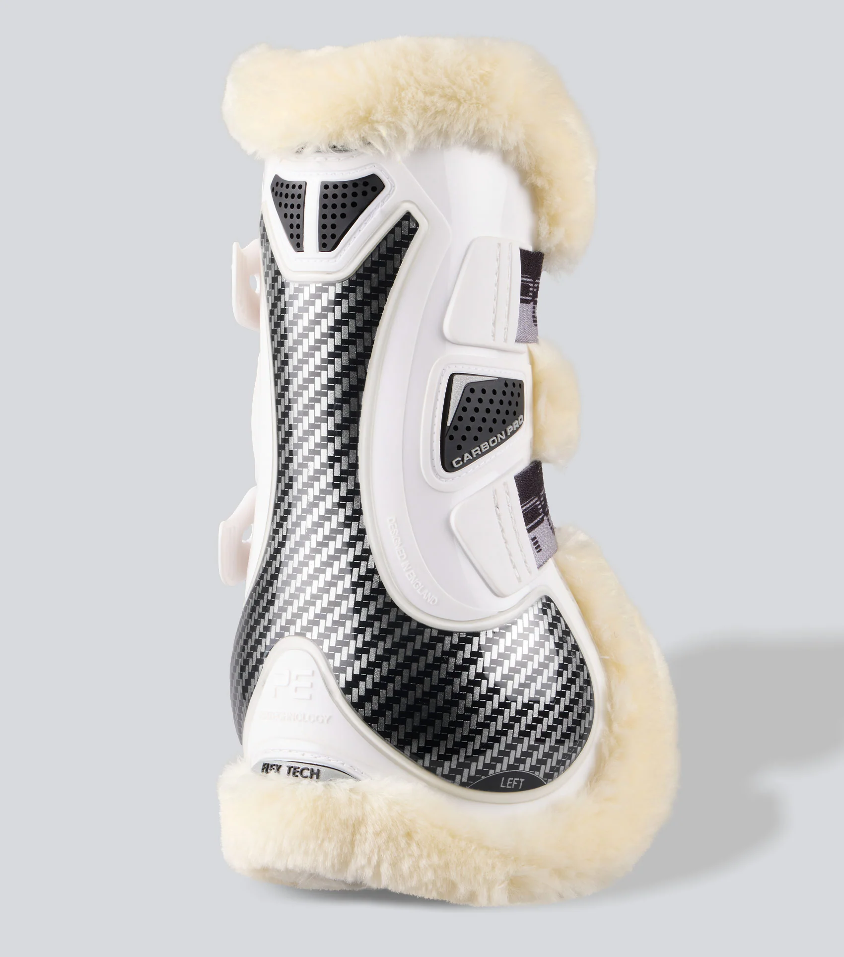Carbon Pro Techno Wool Tendon Boots White - Image 2