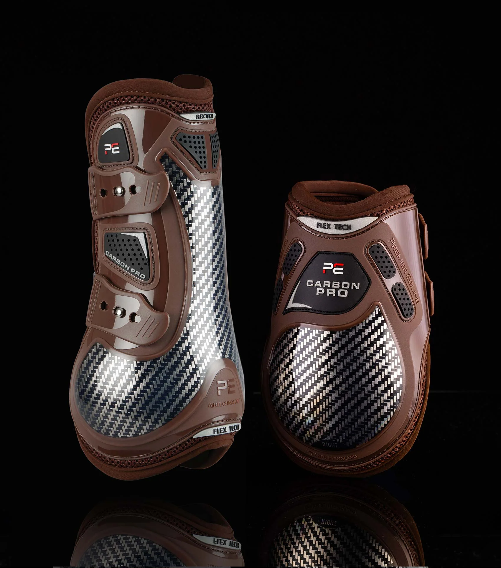 Carbon Pro Tendon Boots Brown - Image 6