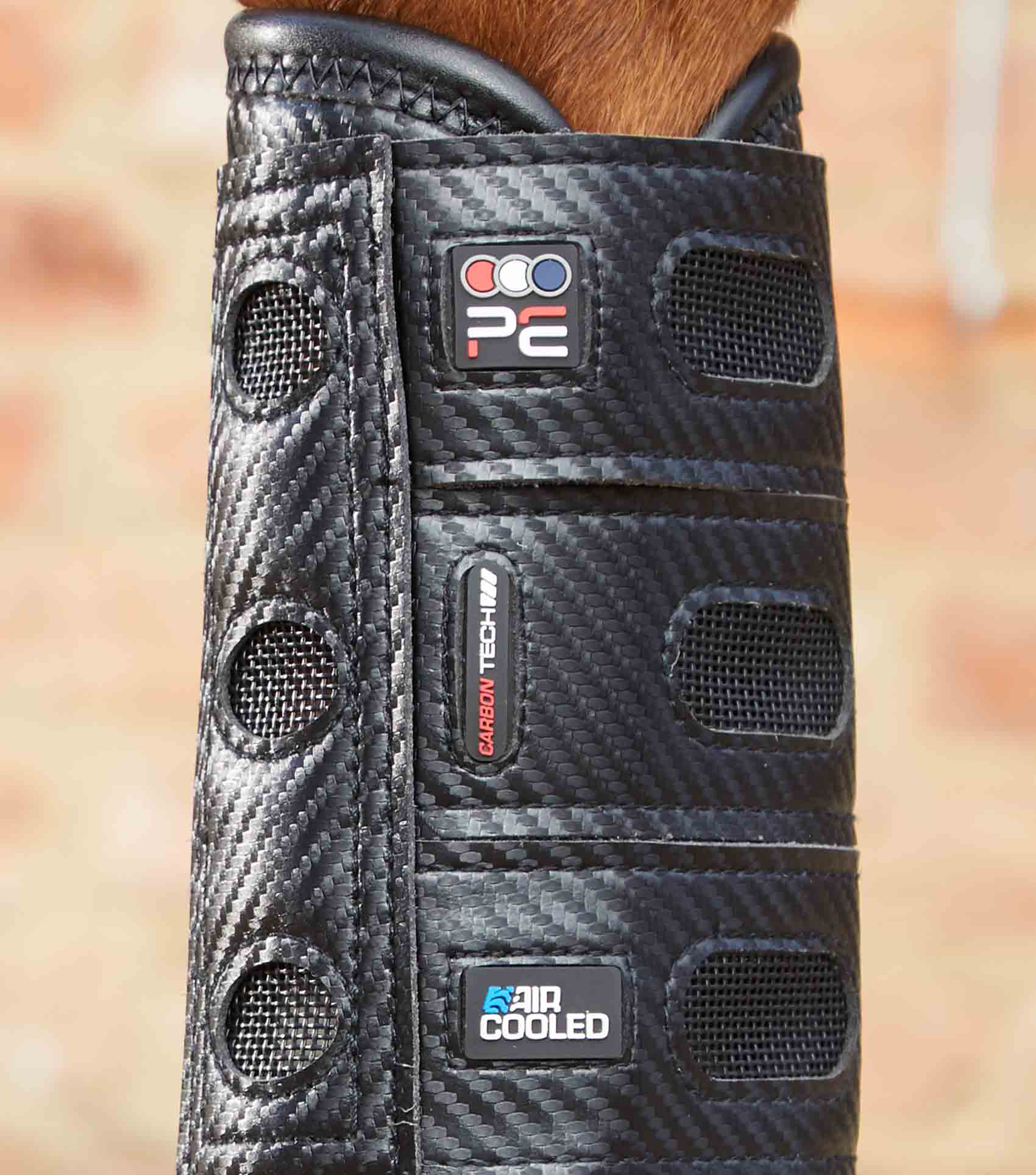 Carbon Tech Air Cooled Eventing Boots Black Front - Image 4