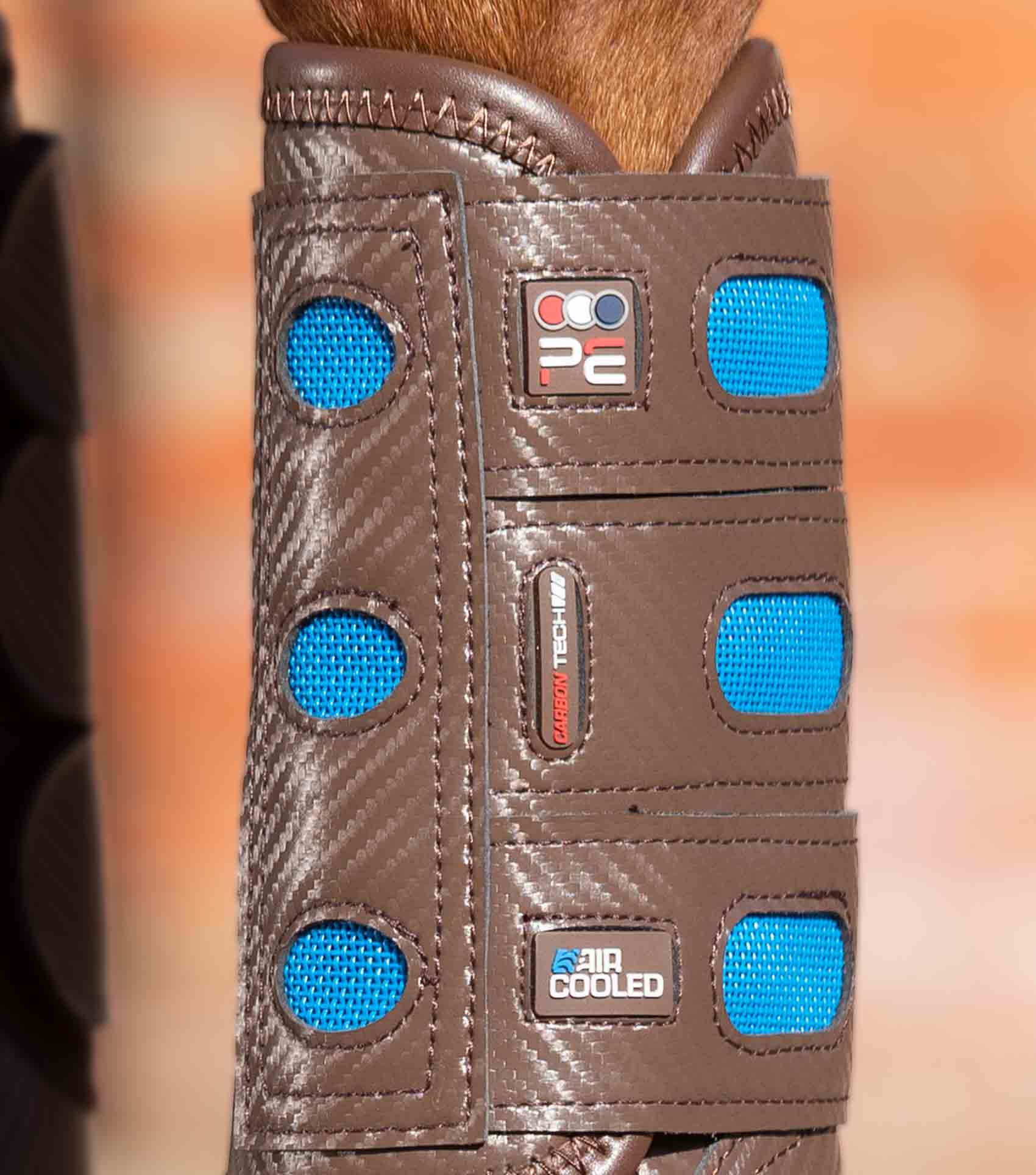 Carbon Tech Air Cooled Eventing Boots Brown Front - Image 4