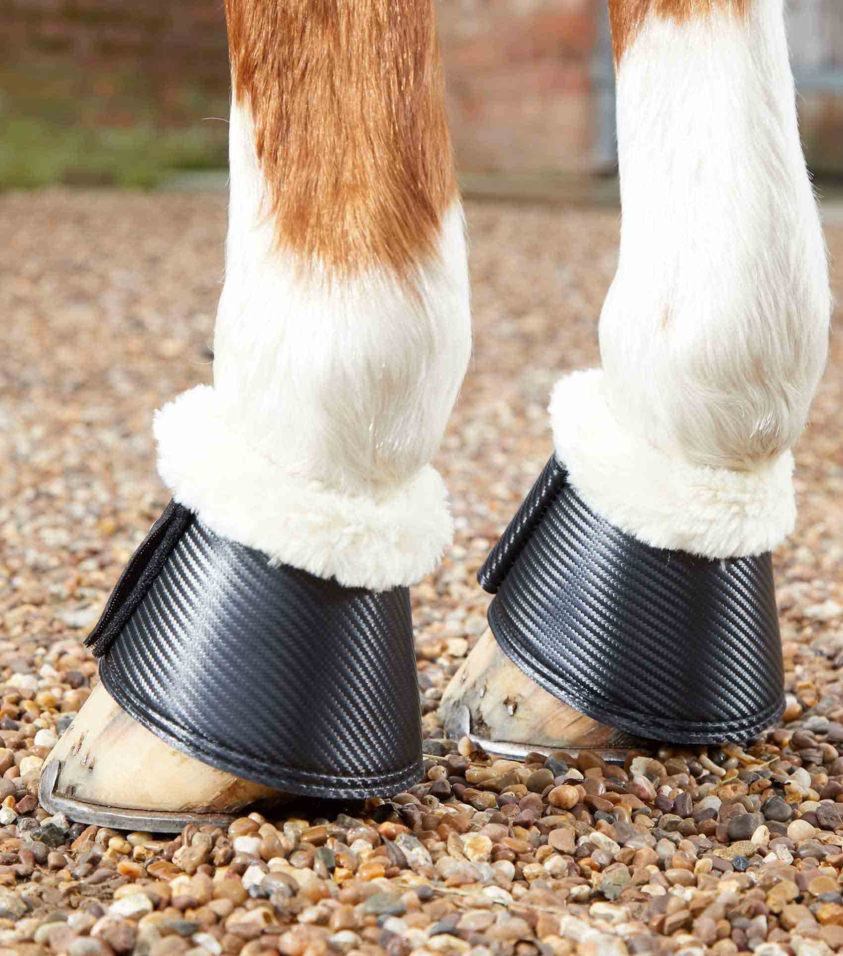 Carbon Tech Techno Wool Over Reach Boots Black - Image 3