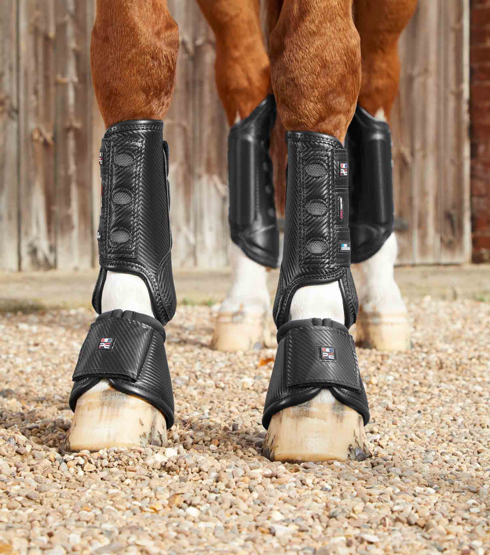 Carbon Wrap Over Reach Boots Black - Image 4