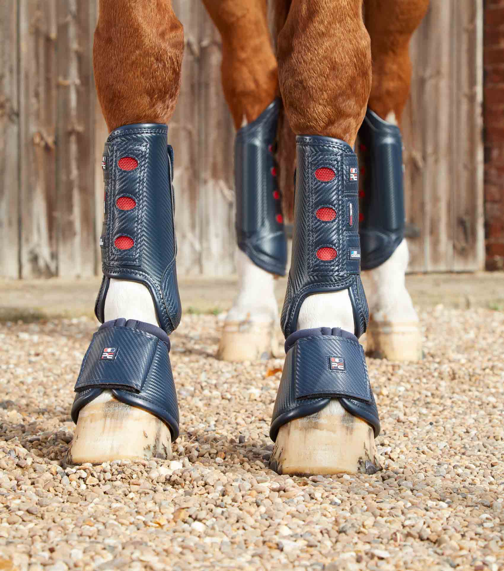 Carbon Wrap Over Reach Boots Navy - Image 4