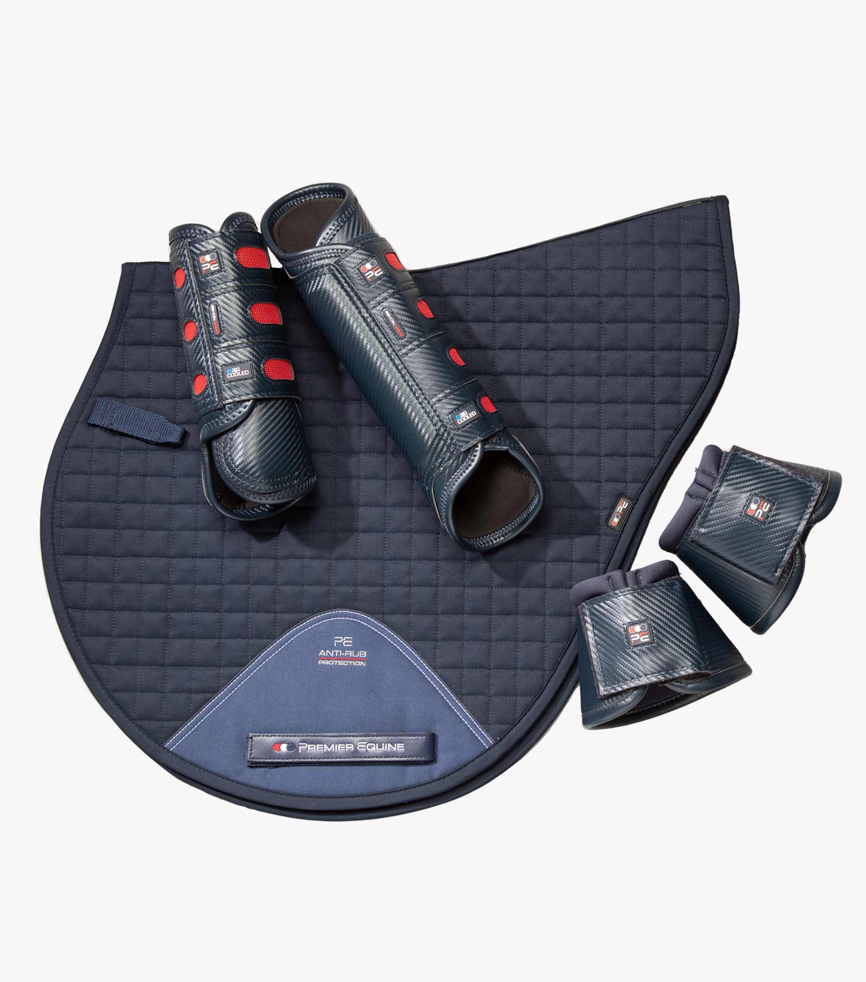 Carbon Wrap Over Reach Boots Navy - Image 5