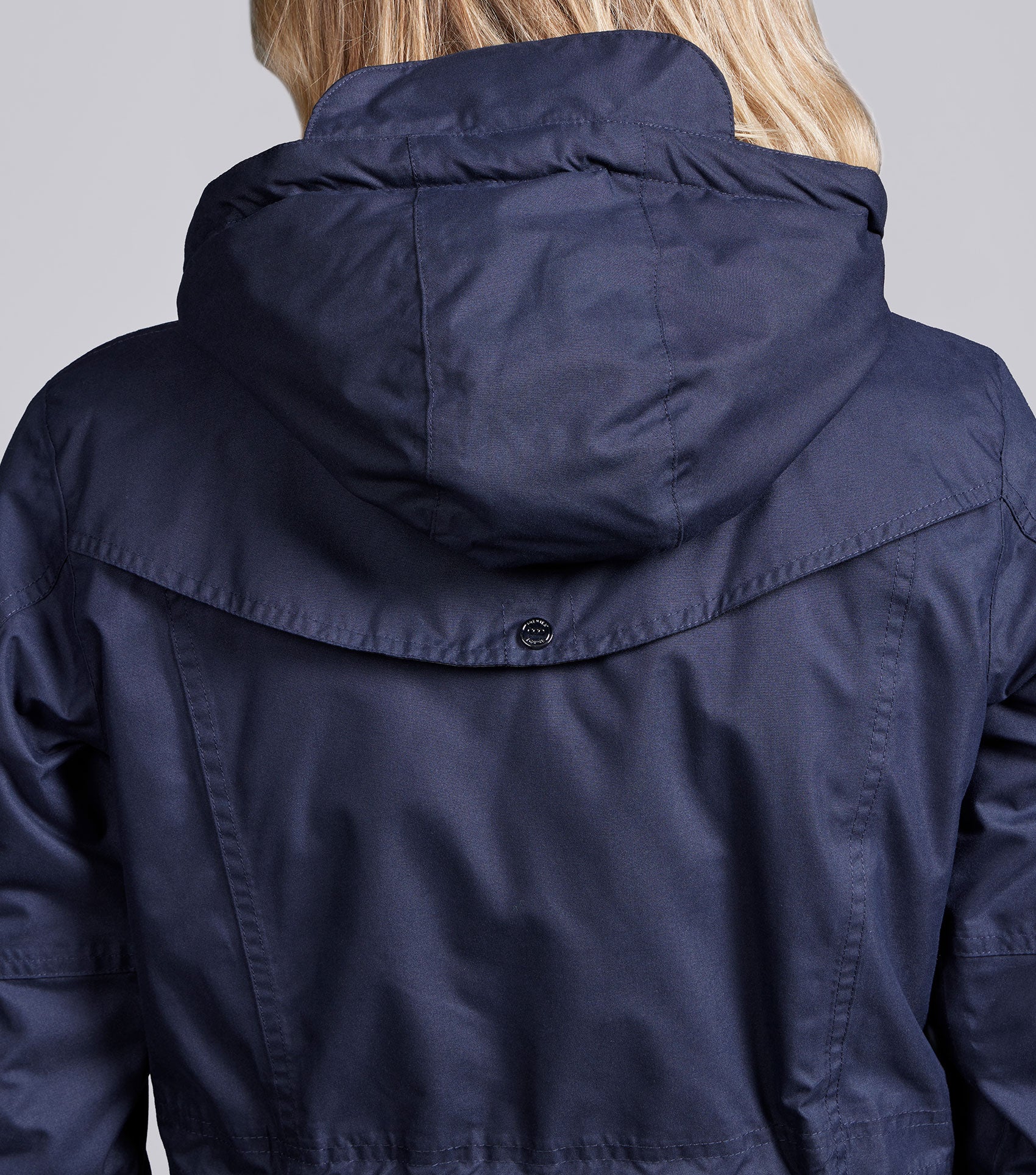 Cascata Ladies Waterproof Coat Navy - Image 3