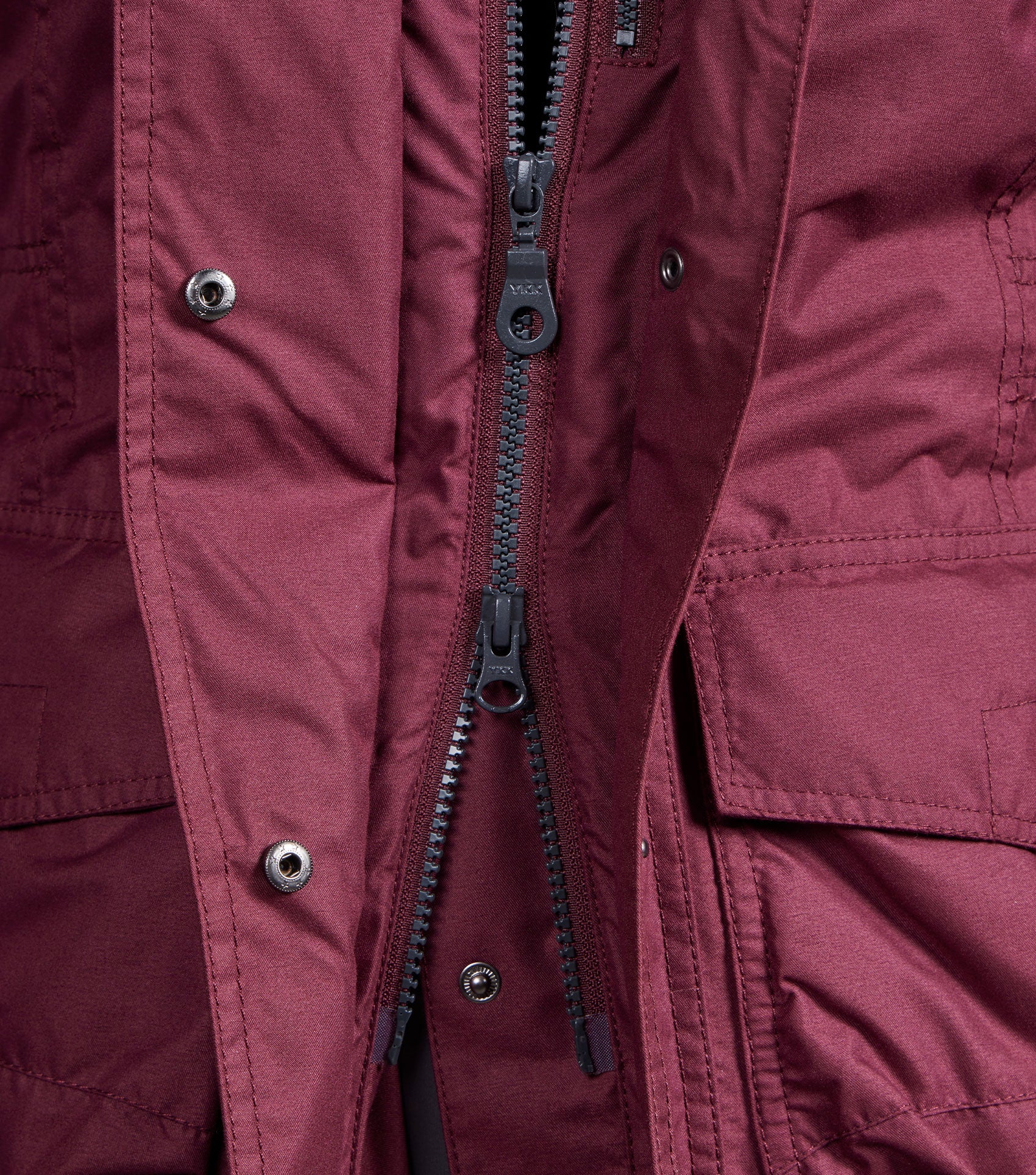 Cascata Ladies Waterproof Coat Wine - Image 3