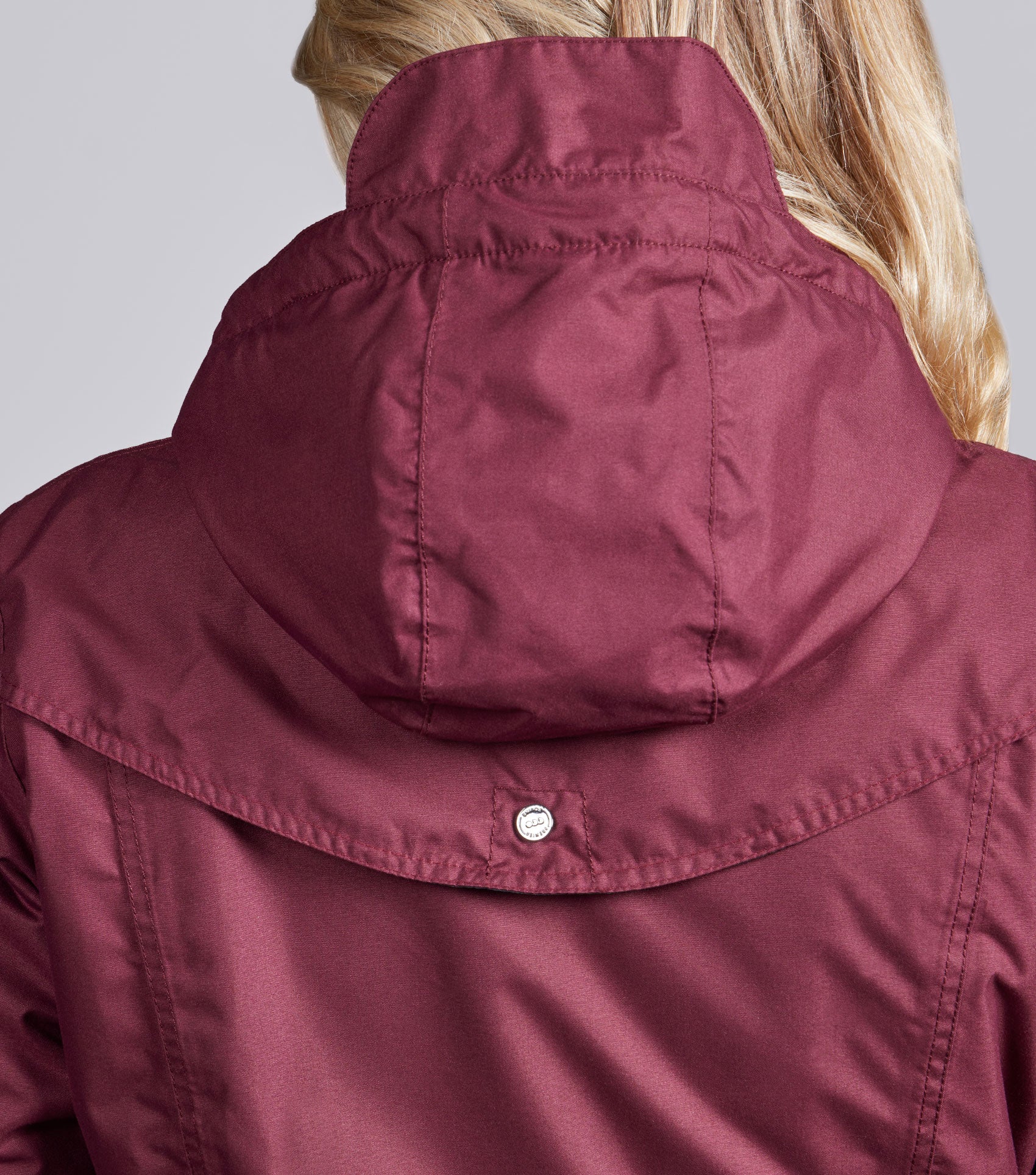 Cascata Ladies Waterproof Coat Wine - Image 4