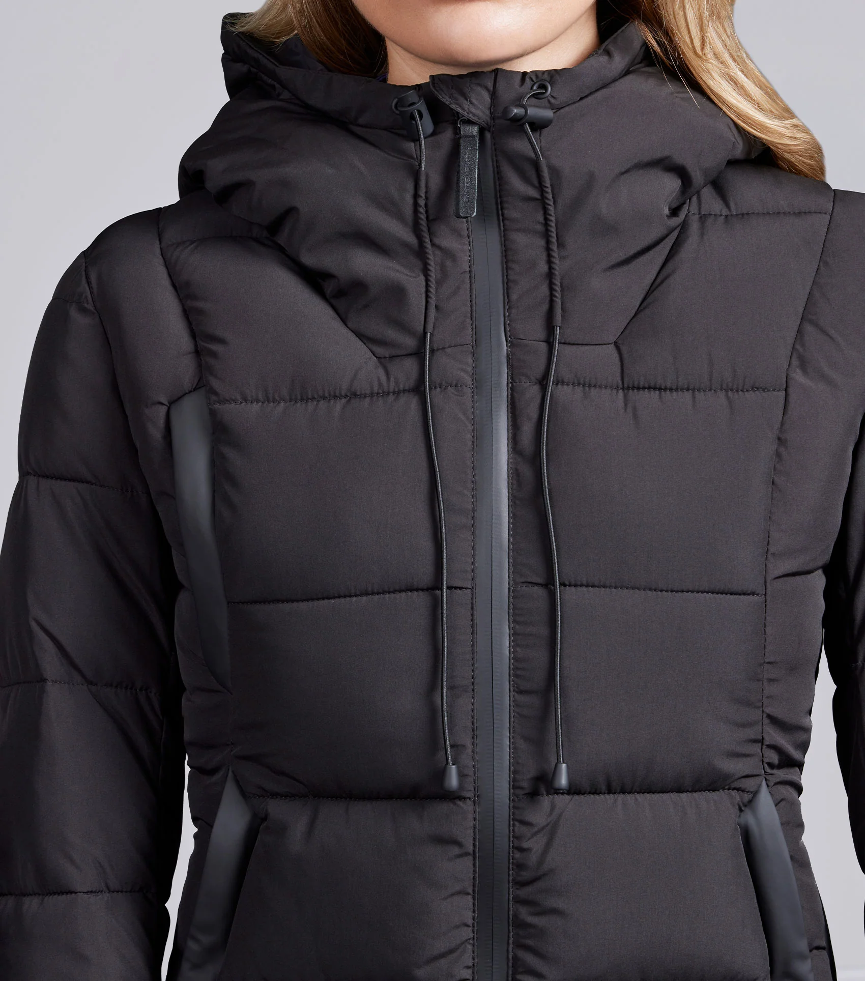 SALE - Casella Ladies Quilted Jacket Black - Image 3