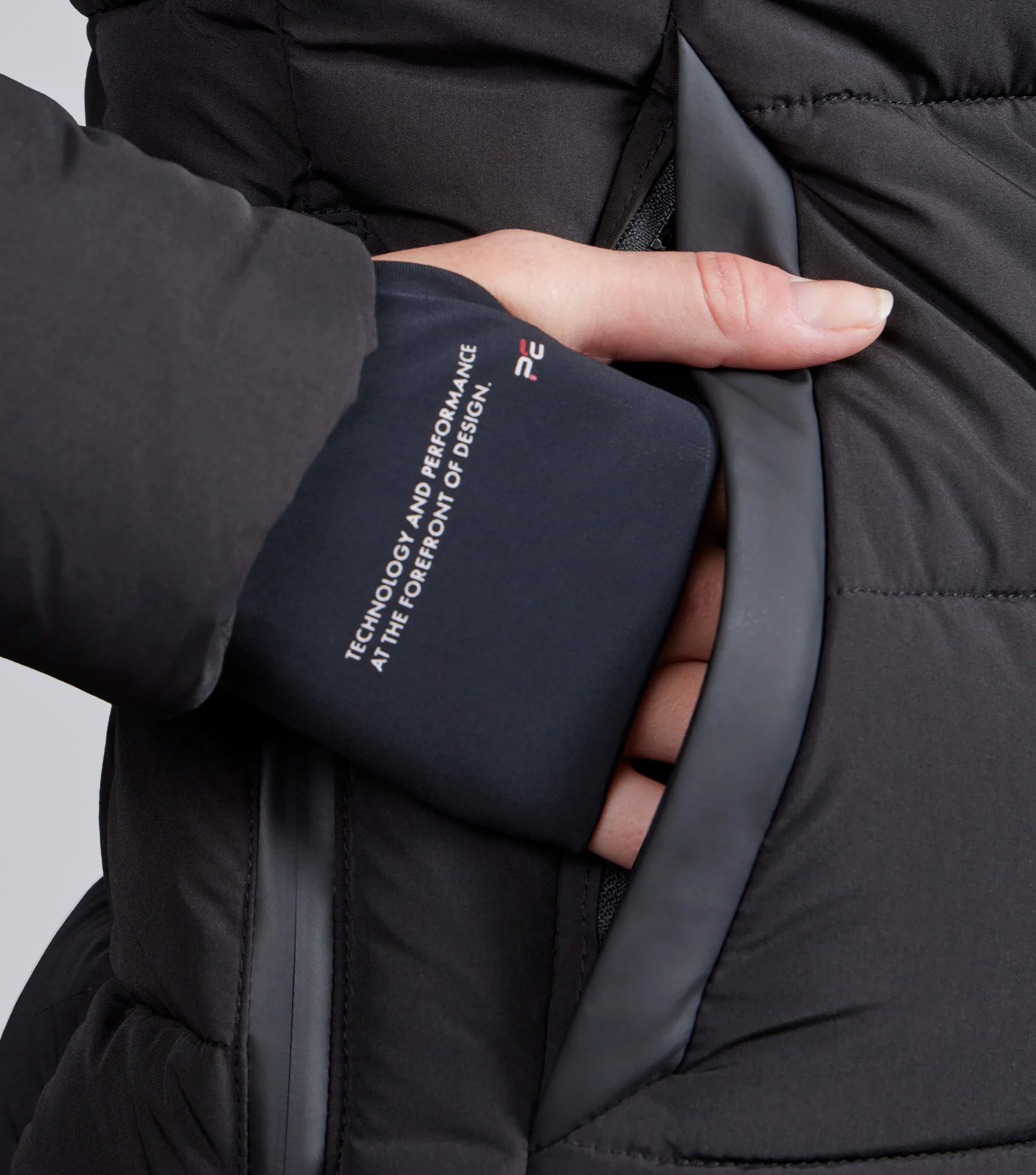 SALE - Casella Ladies Quilted Jacket Black - Image 4