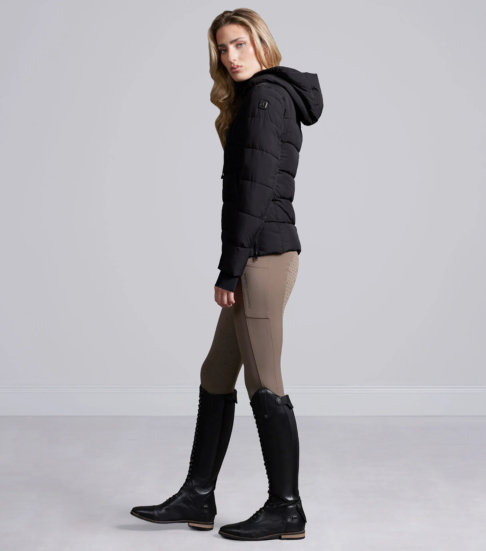SALE - Casella Ladies Quilted Jacket Black - Image 6