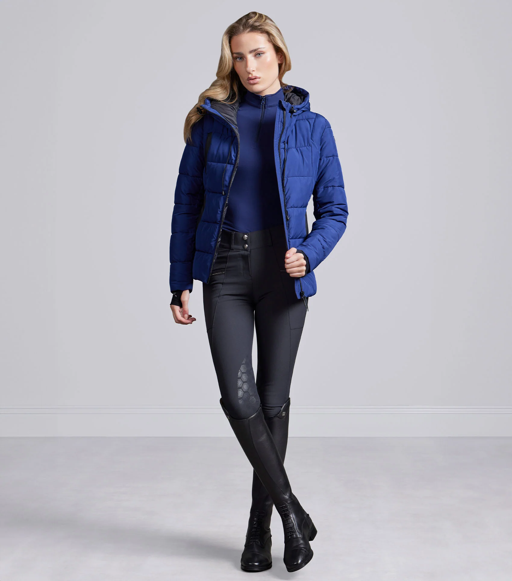 SALE - Casella Ladies Quilted Jacket Imperial Navy - Image 6