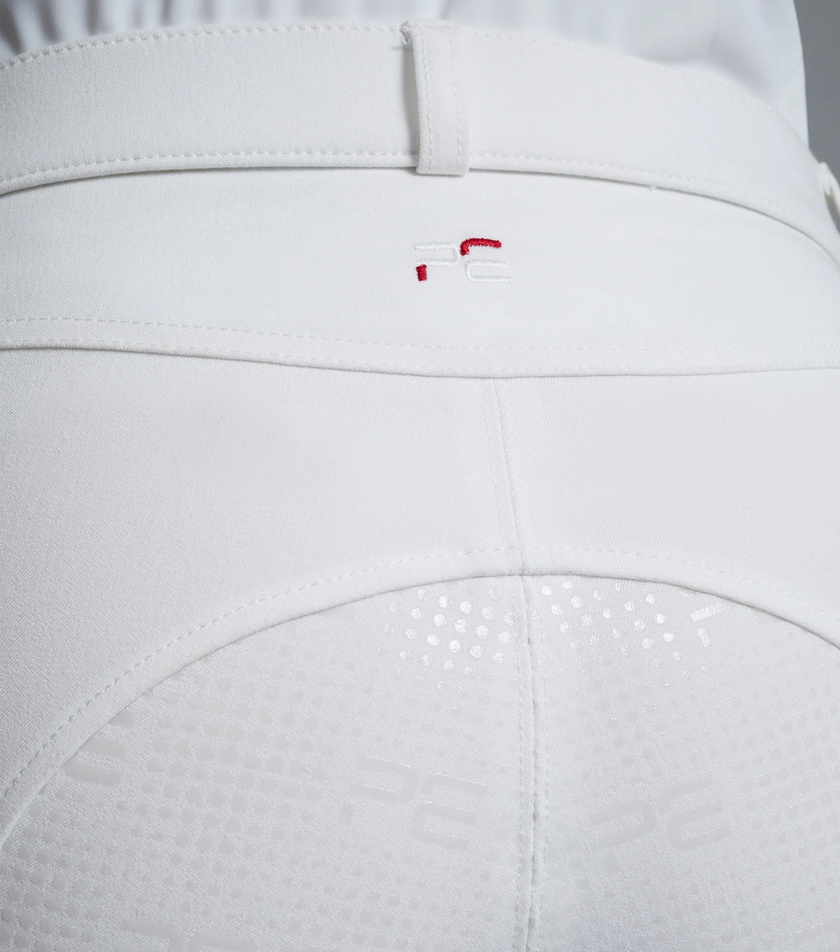 SALE - Cassa Ladies Full Seat Gel Competition Riding Breeches White - Image 4