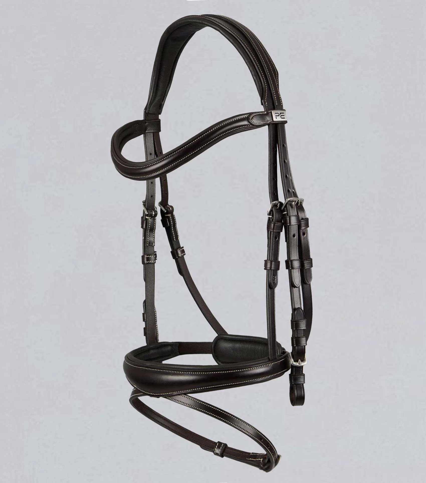 Cassano Snaffle Bridle Brown - Image 5