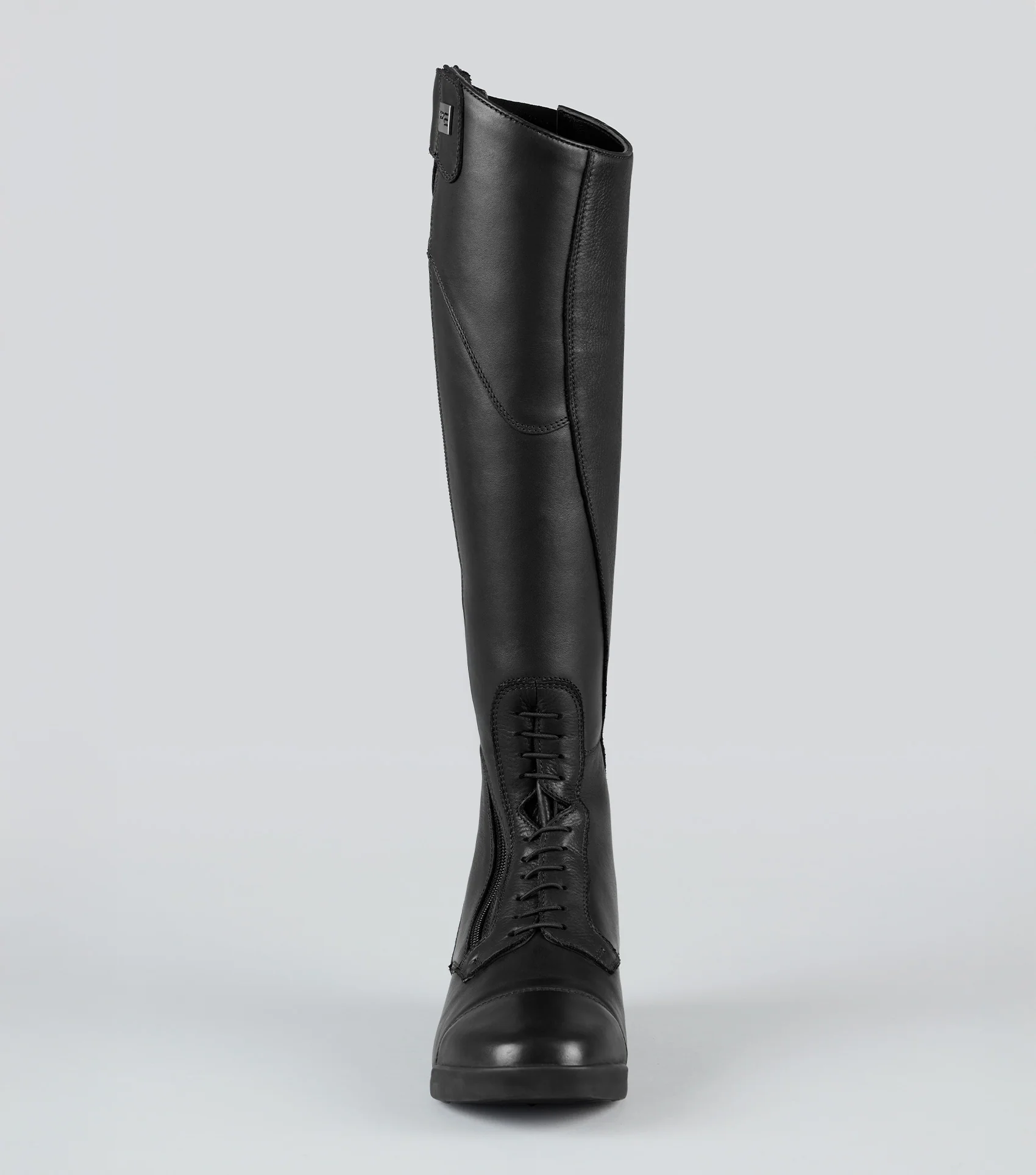 Cedo Womens Leather Field Tall Riding Boots Black - Image 6