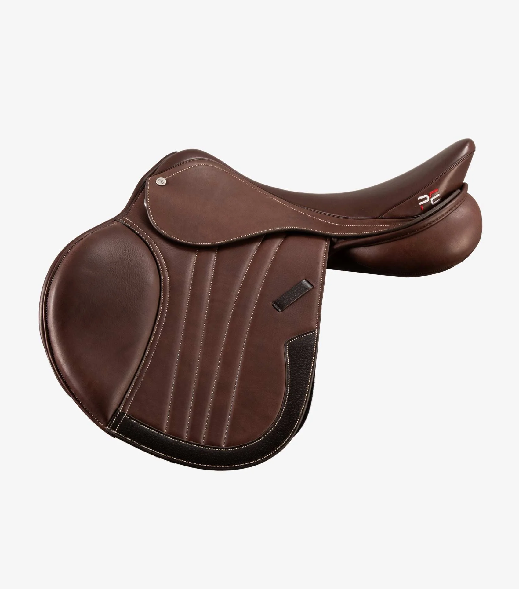 Chamonix Leather Close Contact Jump Saddle Brown - Image 2