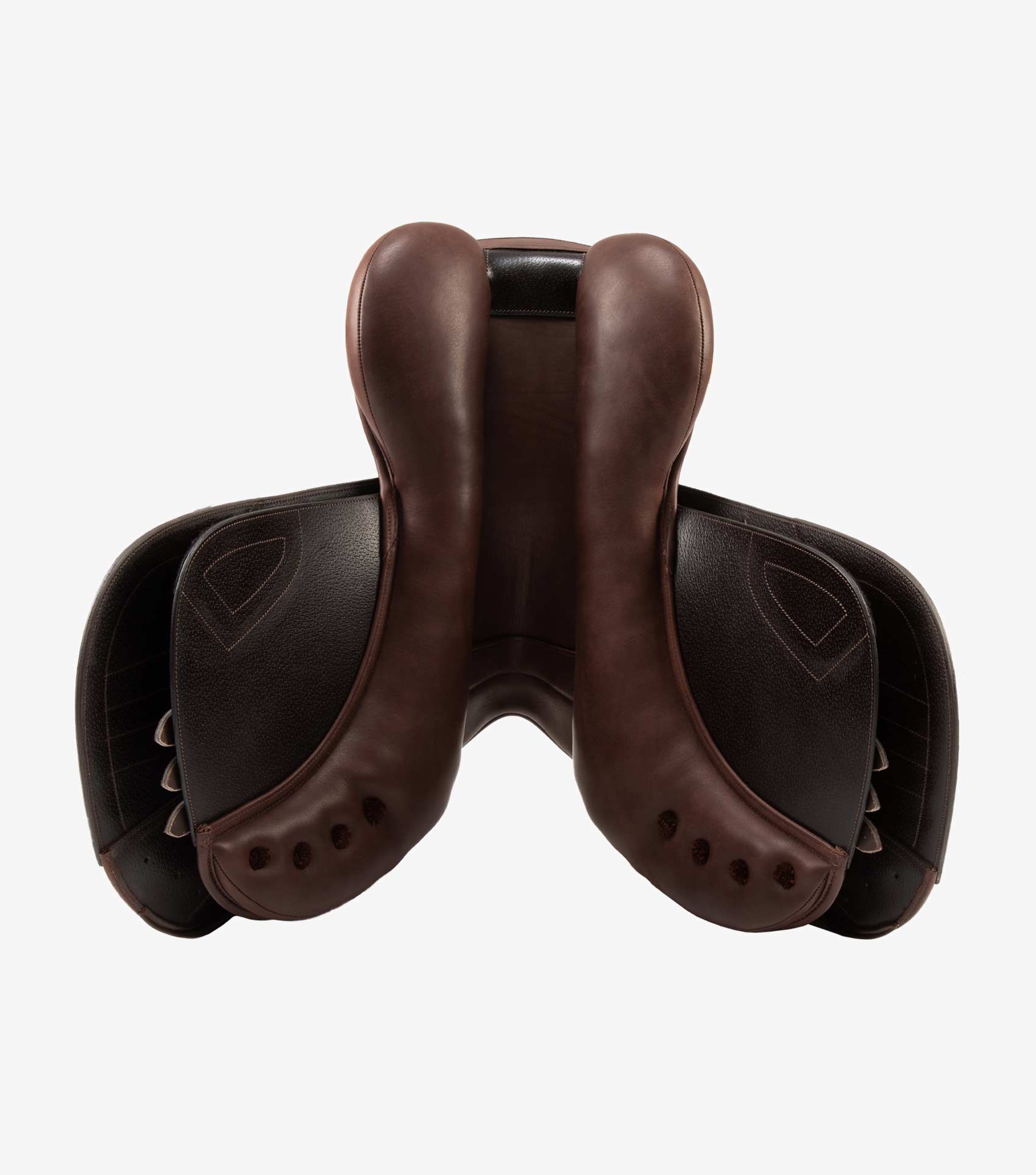 Chamonix Leather Close Contact Jump Saddle Brown - Image 5