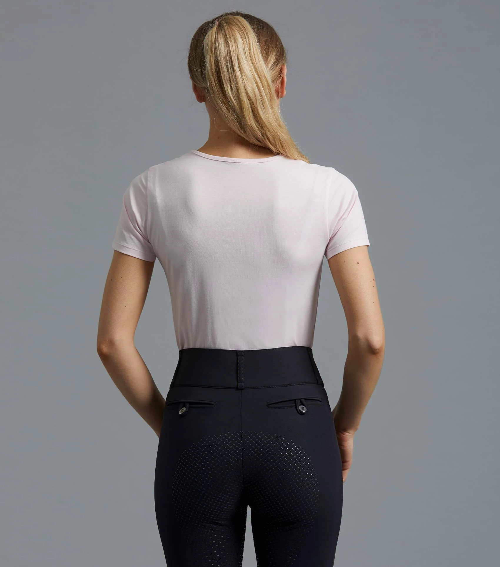 SALE - Chiaro Ladies Cotton Riding T-Shirt Pink - Image 3